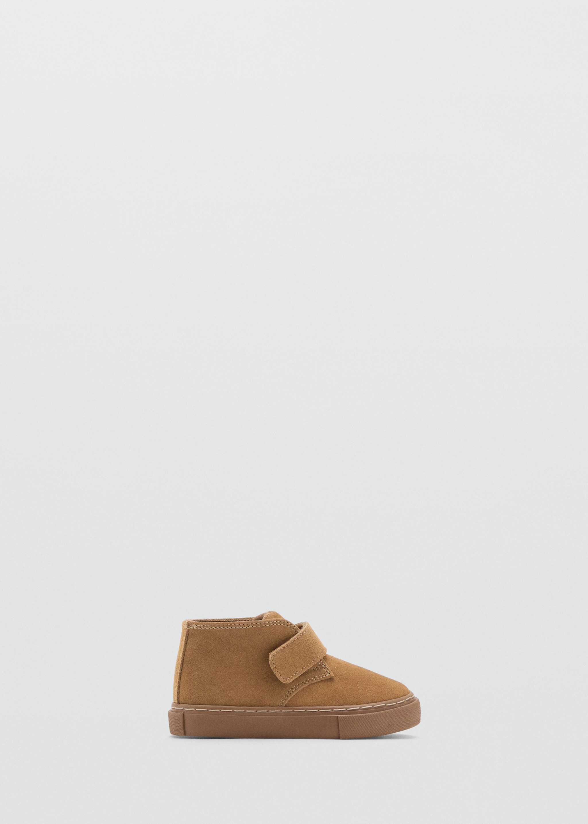Velcro leather shoes - Article without model, Medium Brown. Ref: 17055147-00.
