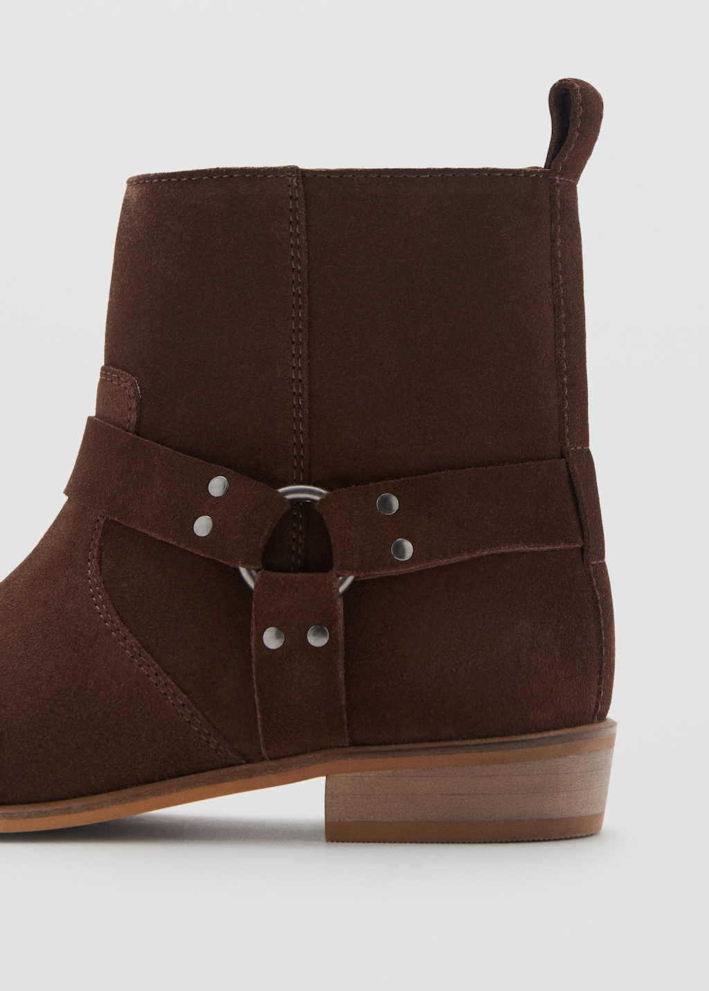 Suede leather ankle boots