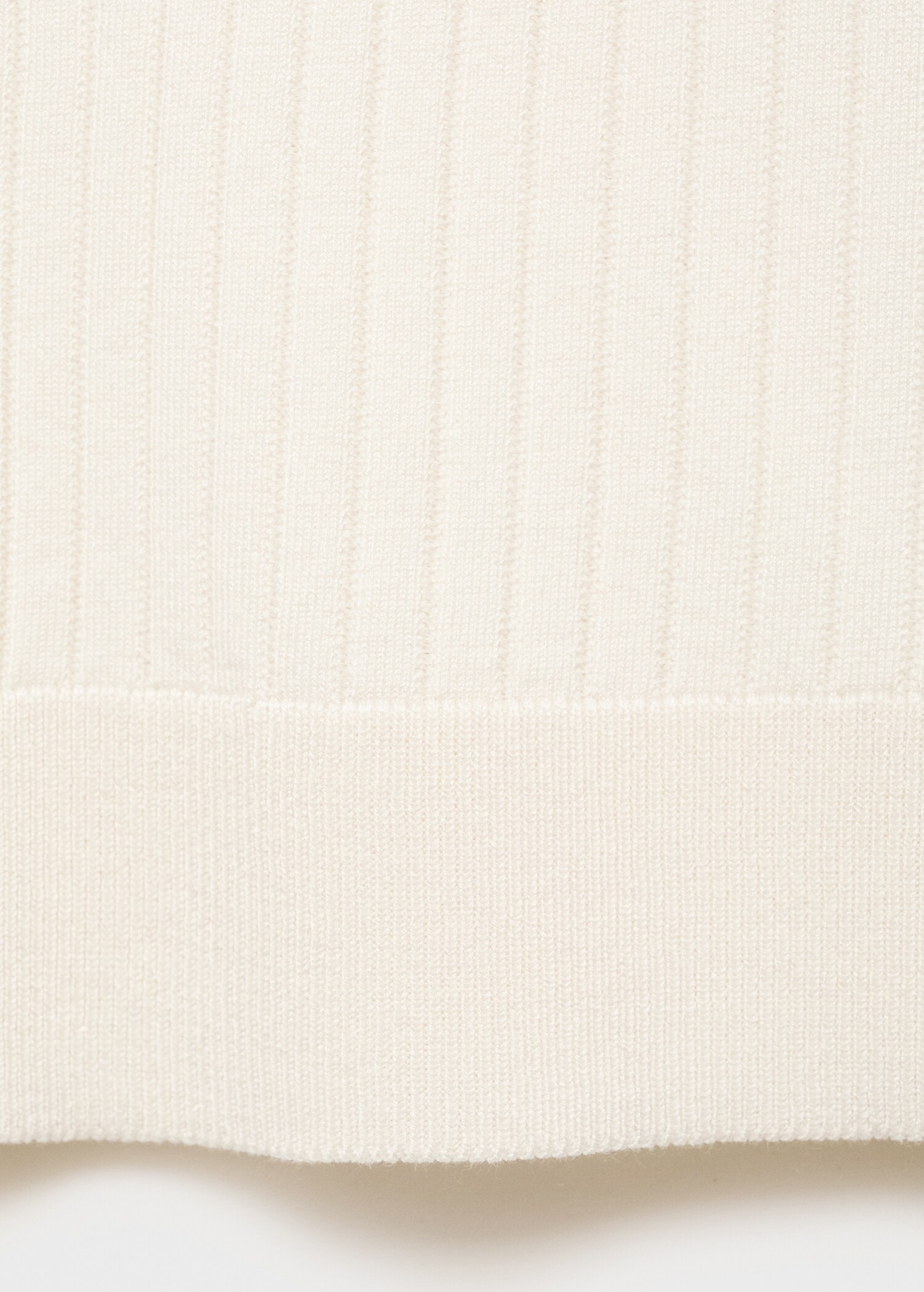 Ribbed knitted polo sweater - Details of the article 8