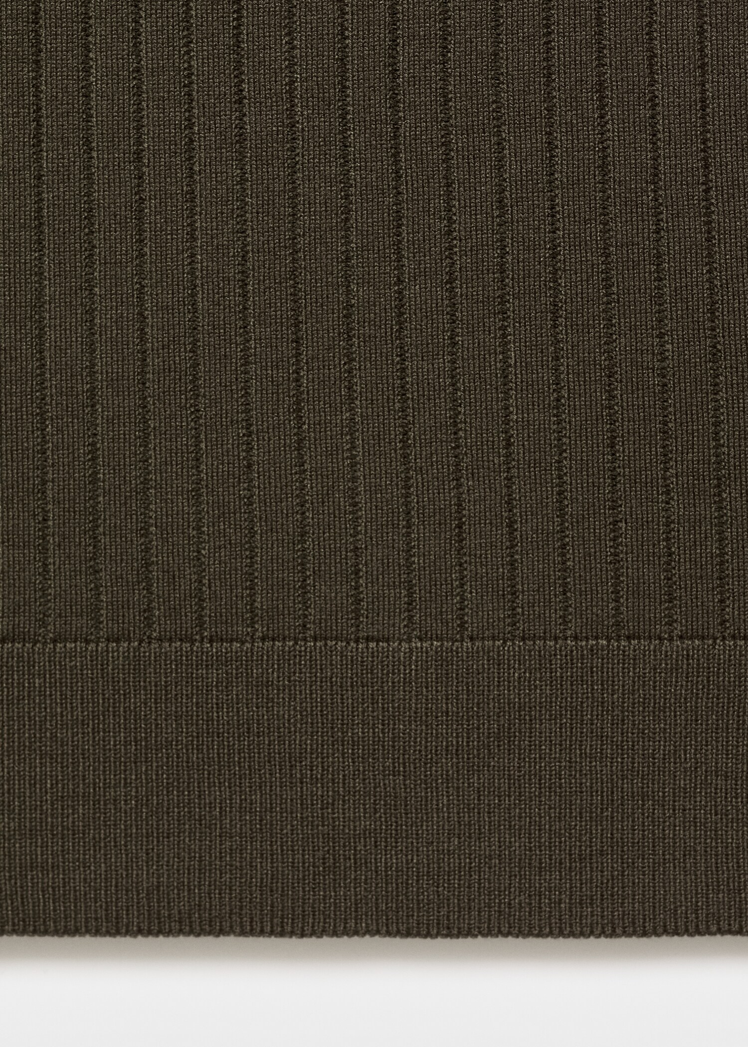 Ribbed knitted polo sweater - Details of the article 8