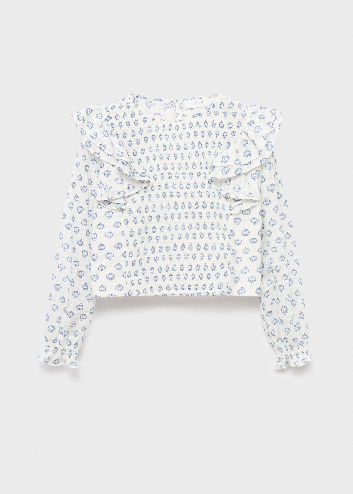 Ruffles printed blouse - Article without model