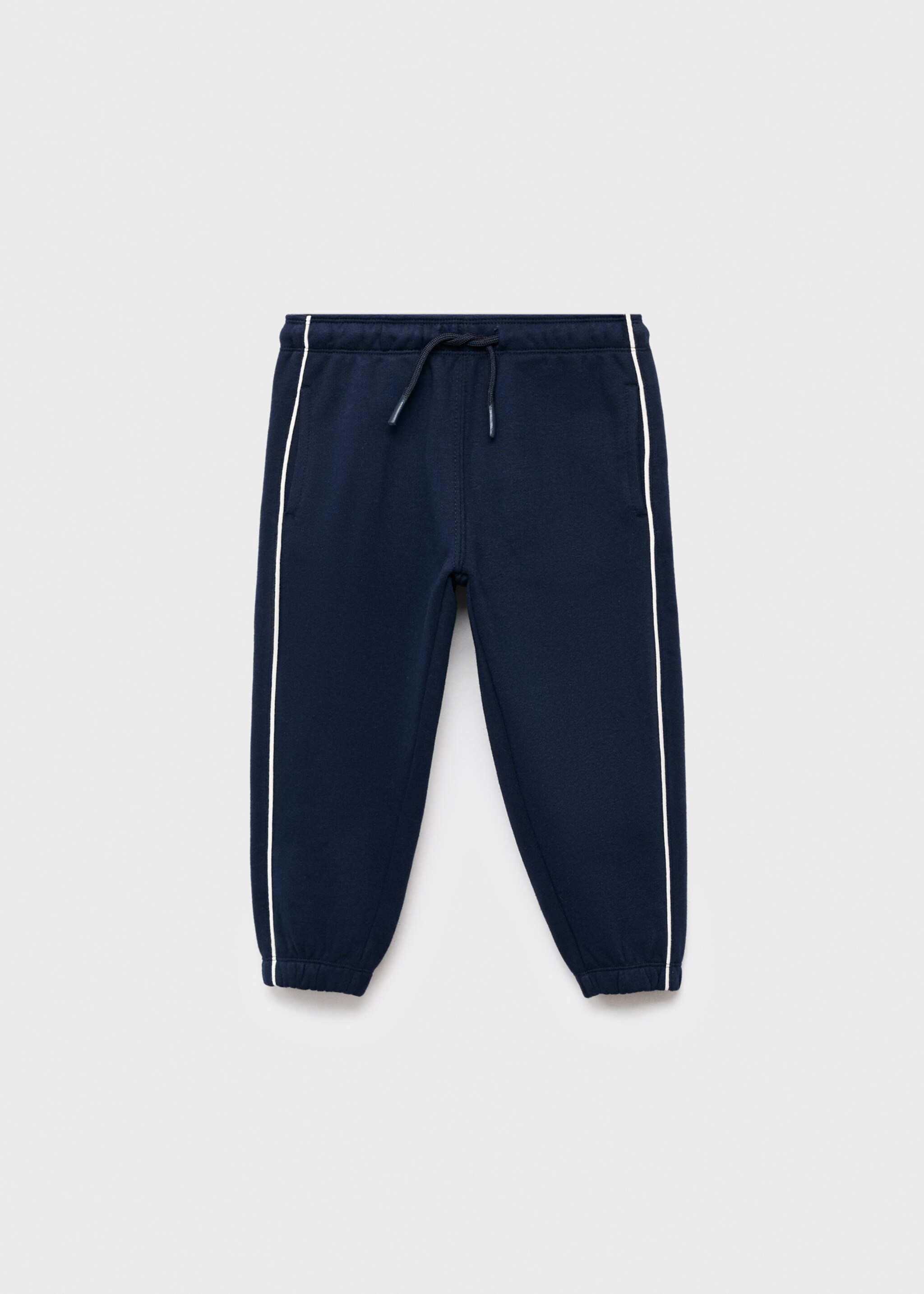 Joggers with side stripe - Article without model, Navy. Ref: 17055154-00.