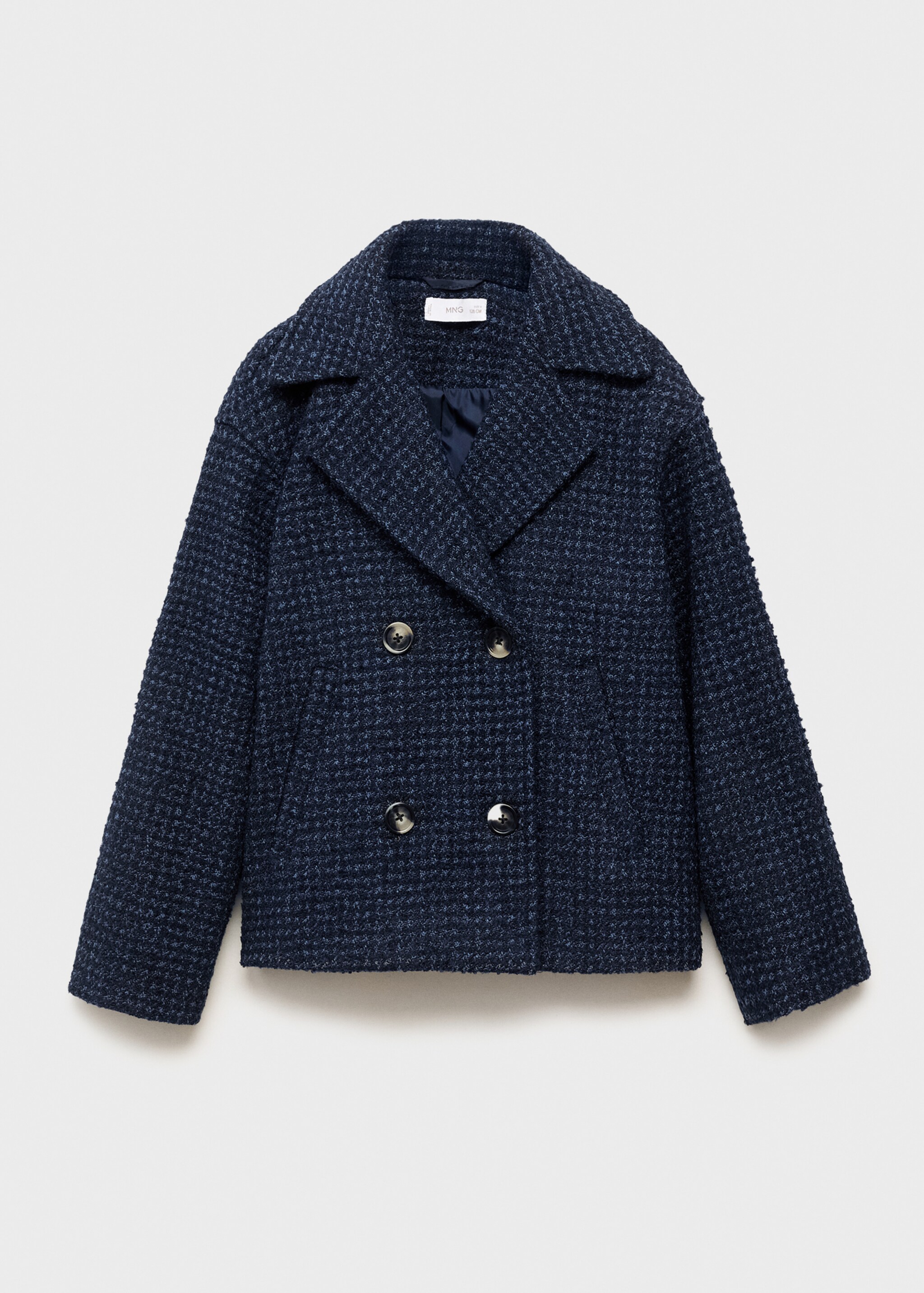 Wool tweed jacket - Article without model, Navy. Ref: 17055156-00.