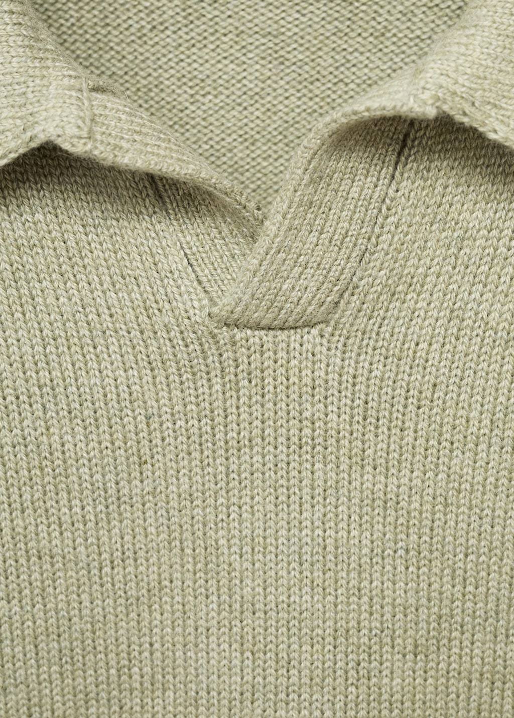 Knitted polo-neck sweater