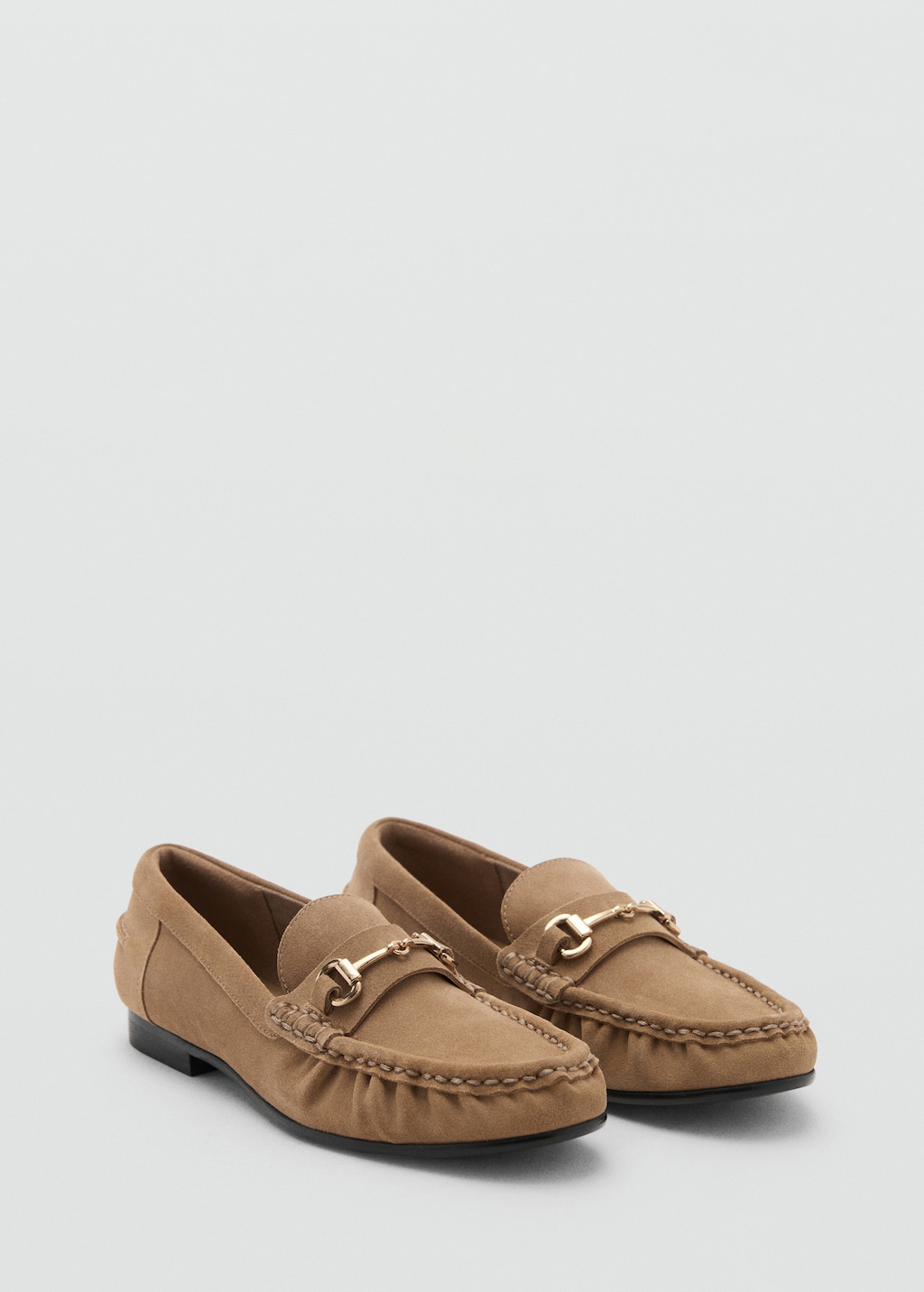 Suede moccasins with buckle - image 3