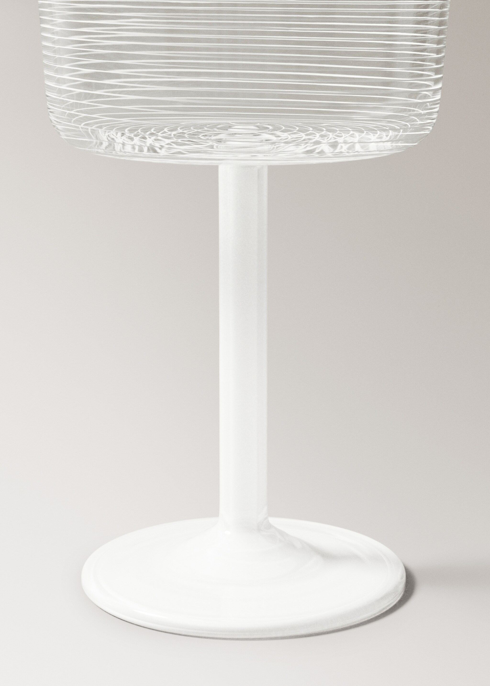 Lines borosilicate goblet - Details of the article 2, White. Ref: 17055164-00.