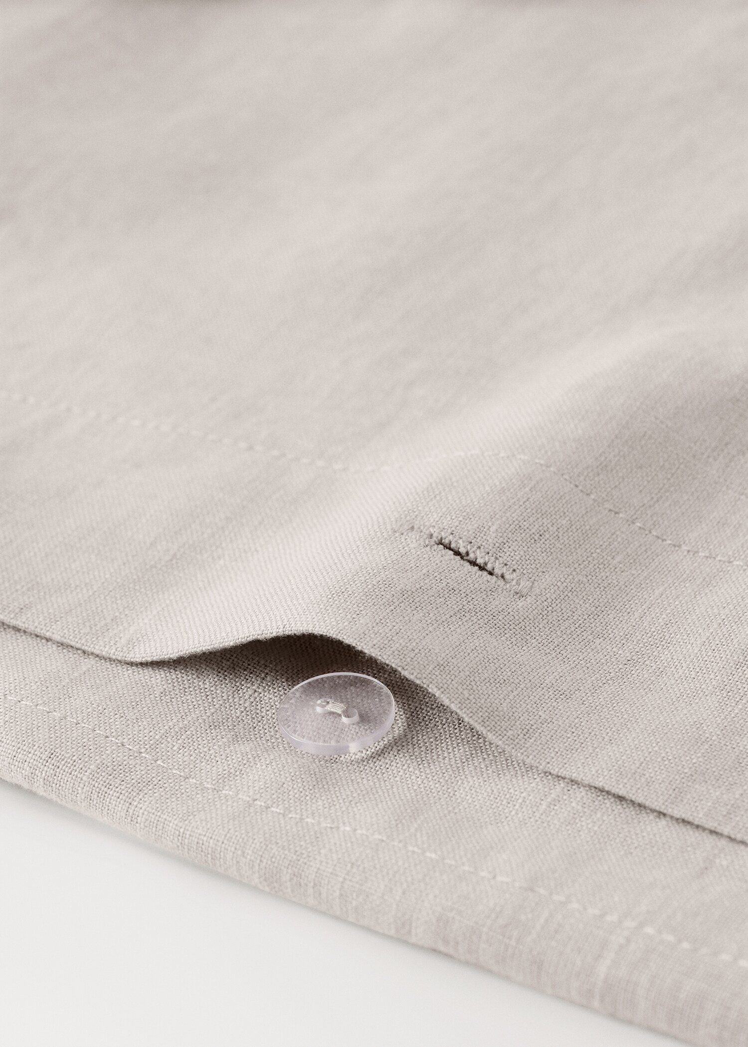 Washed linen children’s duvet cover with hemstitch for 90 cm bed - Details of the article 1