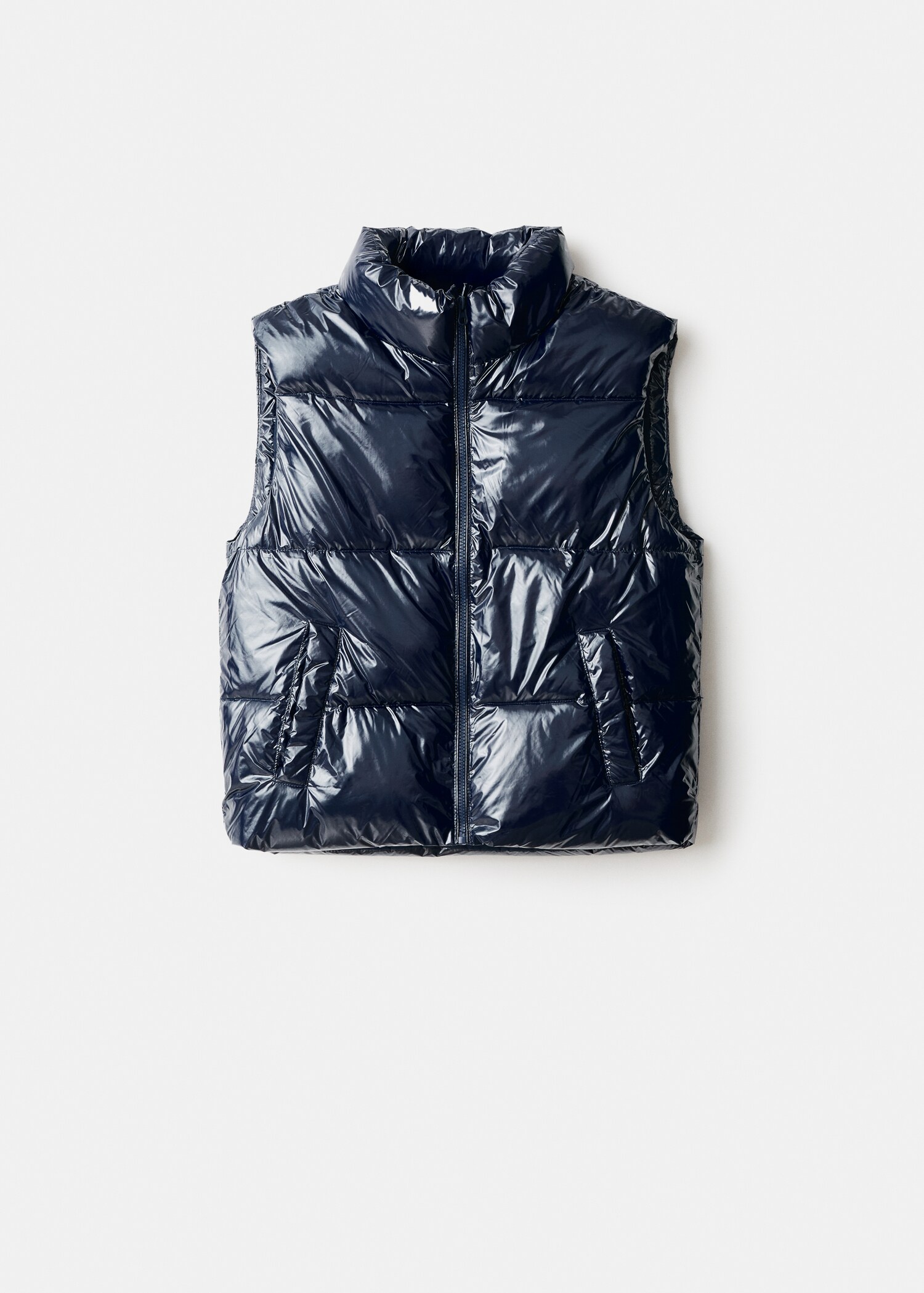 Shiny quilted gilet - Article without model