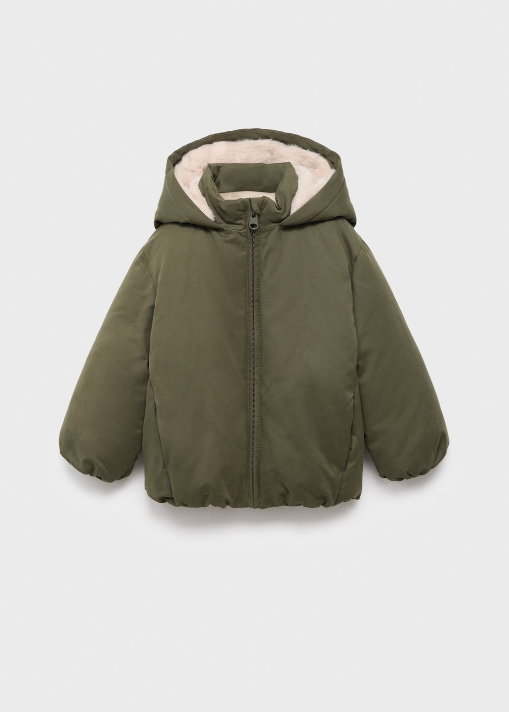 Hood puffer coat