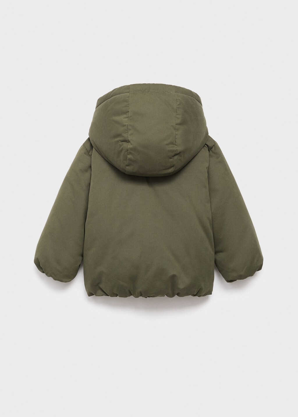 Hood puffer coat