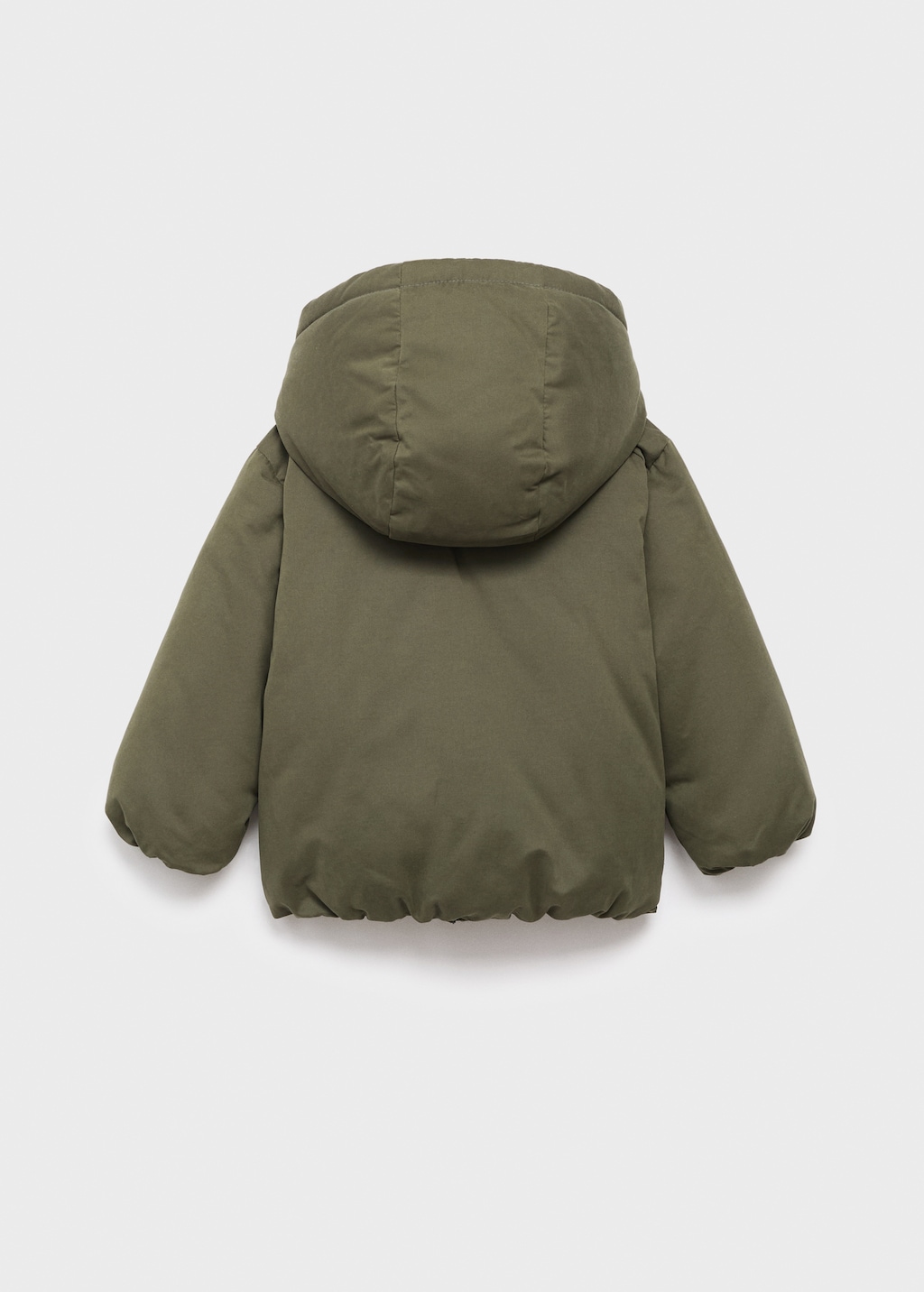 Hood puffer coat