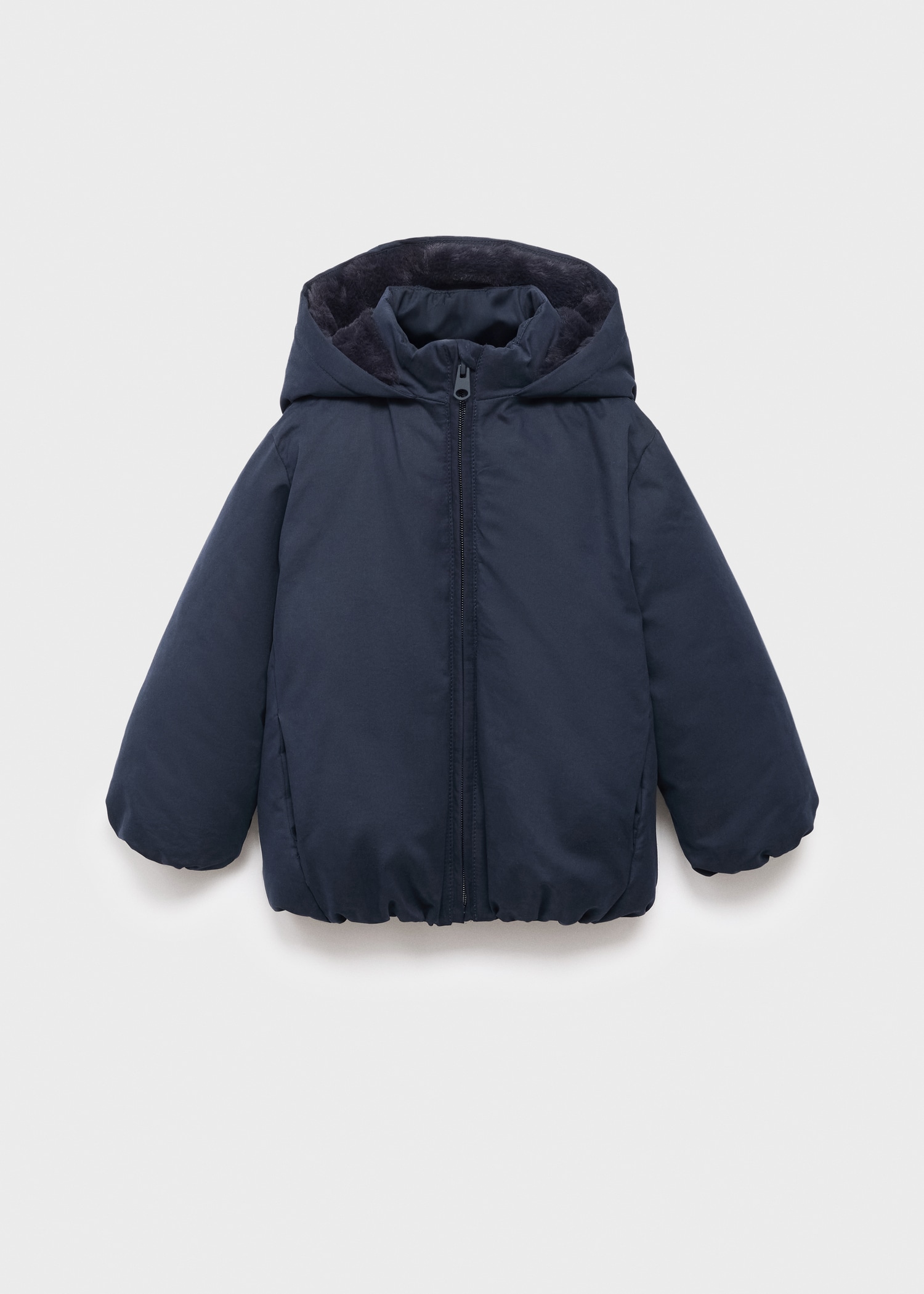 Hood puffer coat