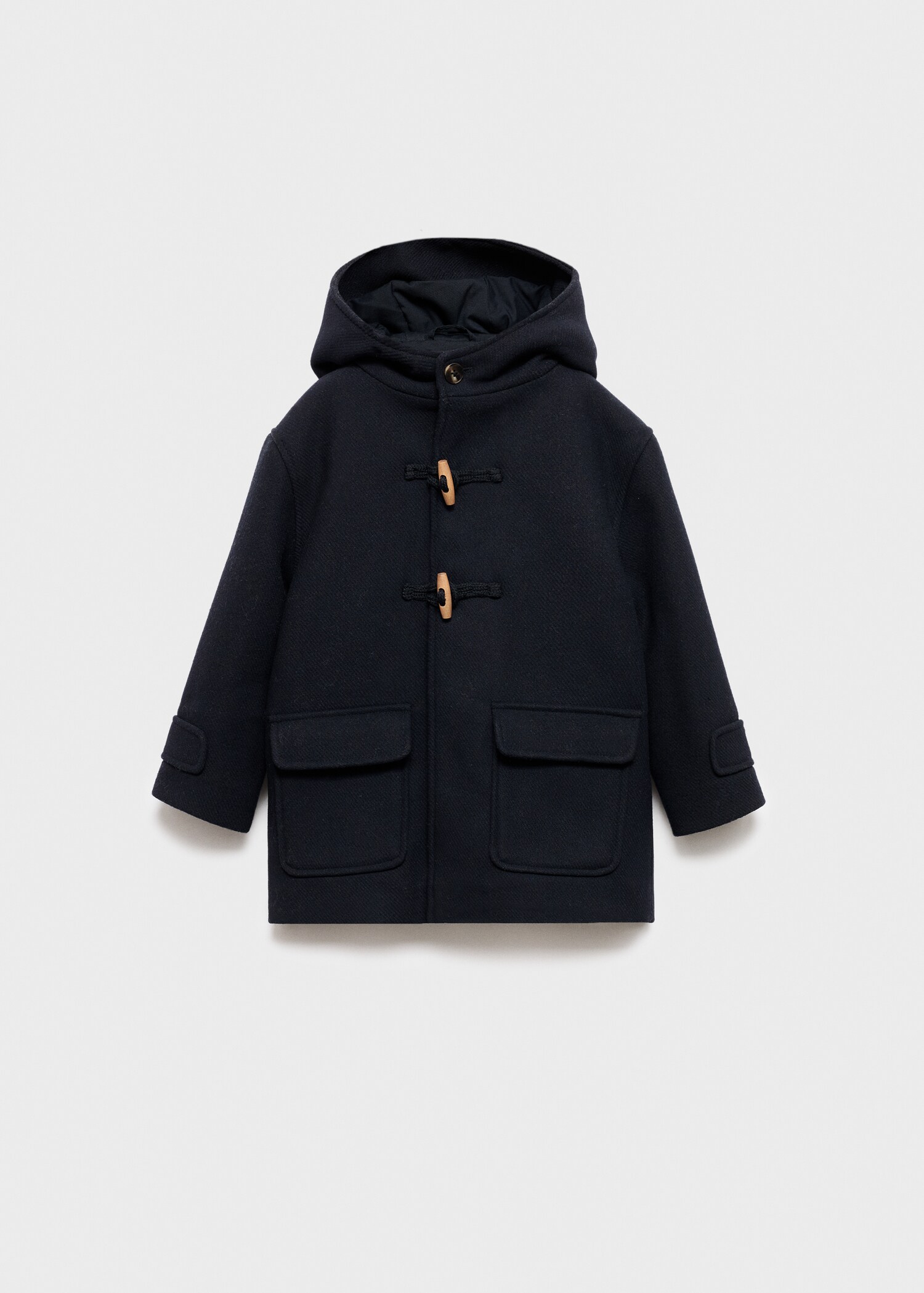 Hood wool-blend duffle coat - Article without model