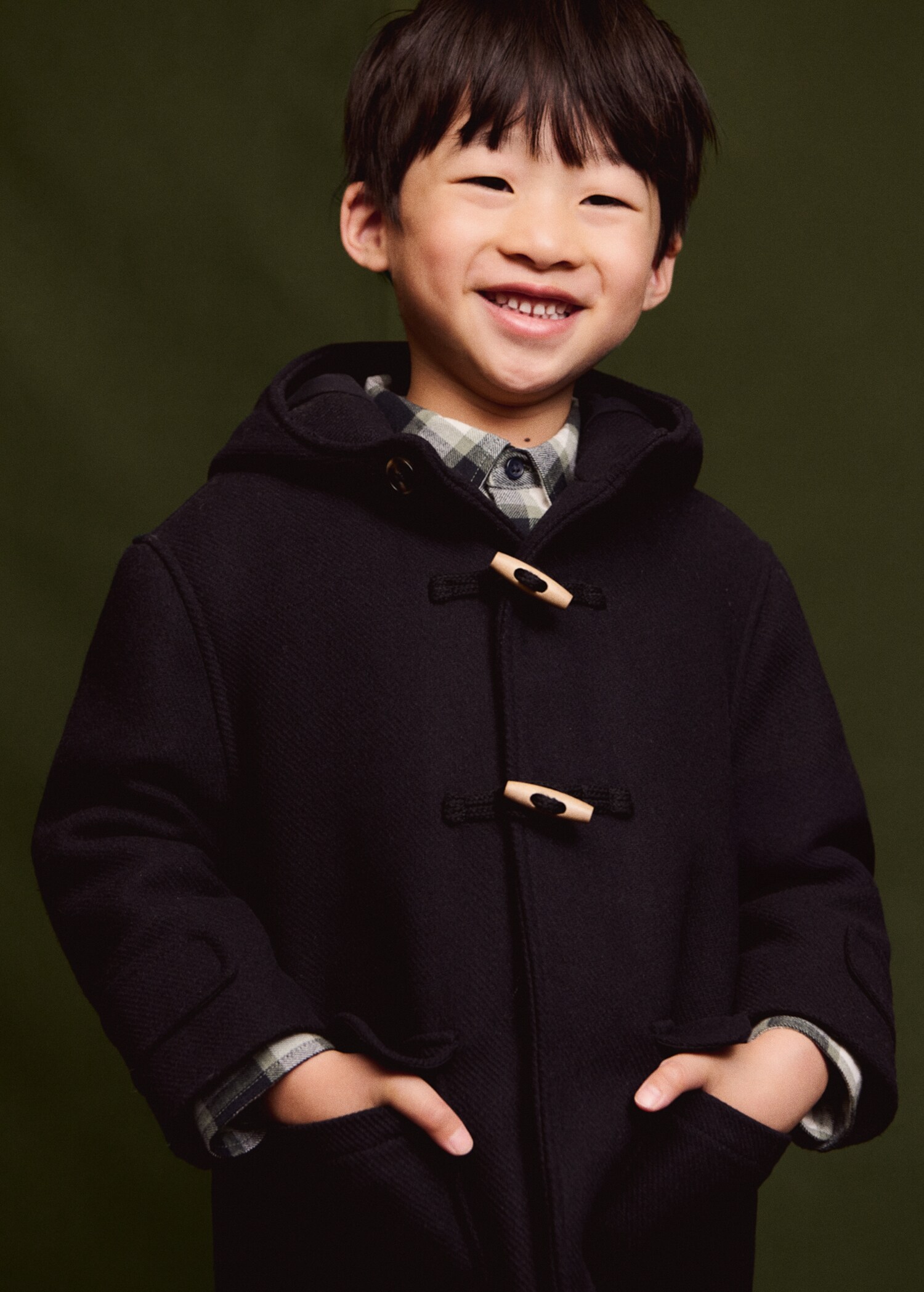 Hood wool-blend duffle coat - Details of the article 5