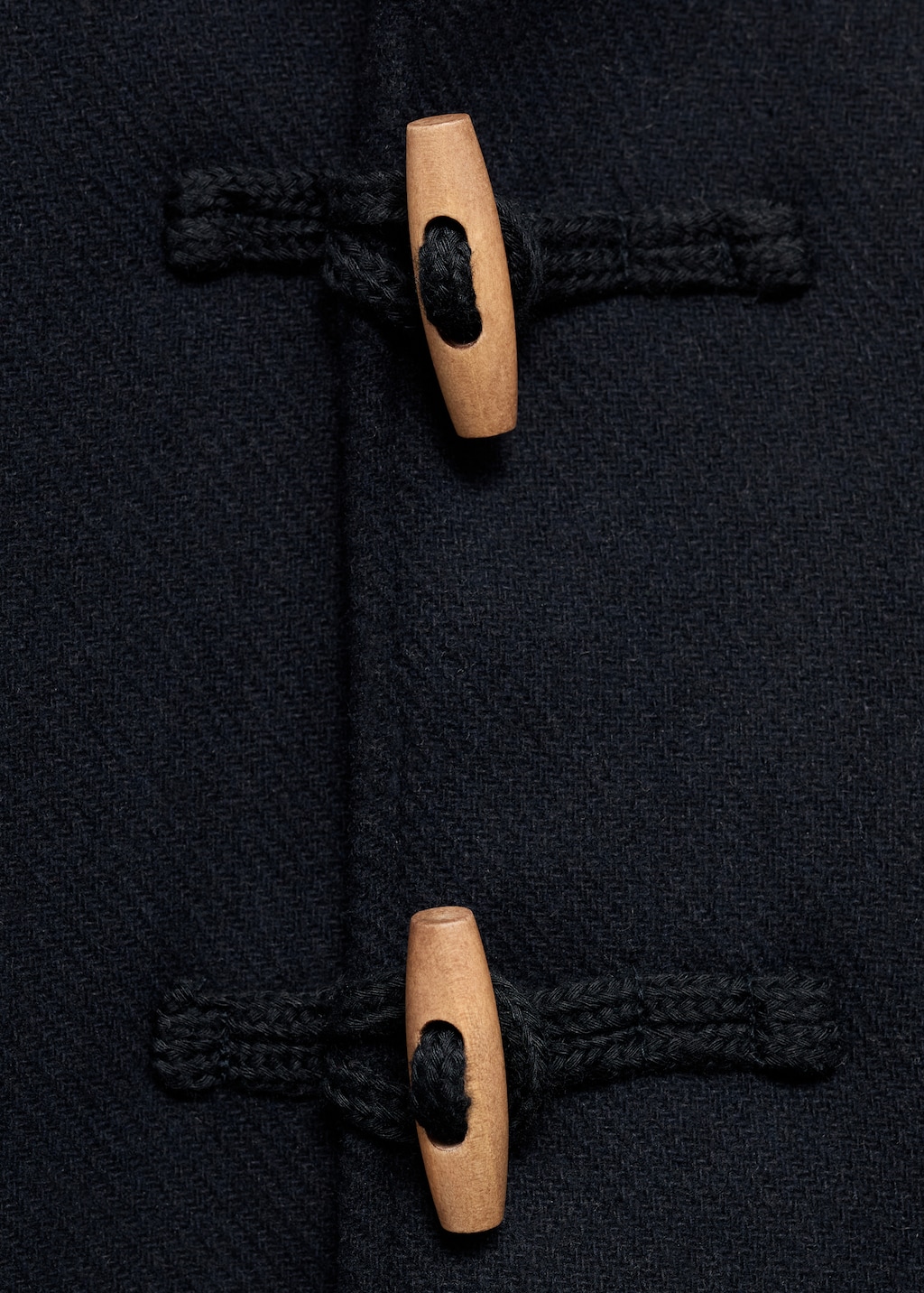 Hooded wool coat