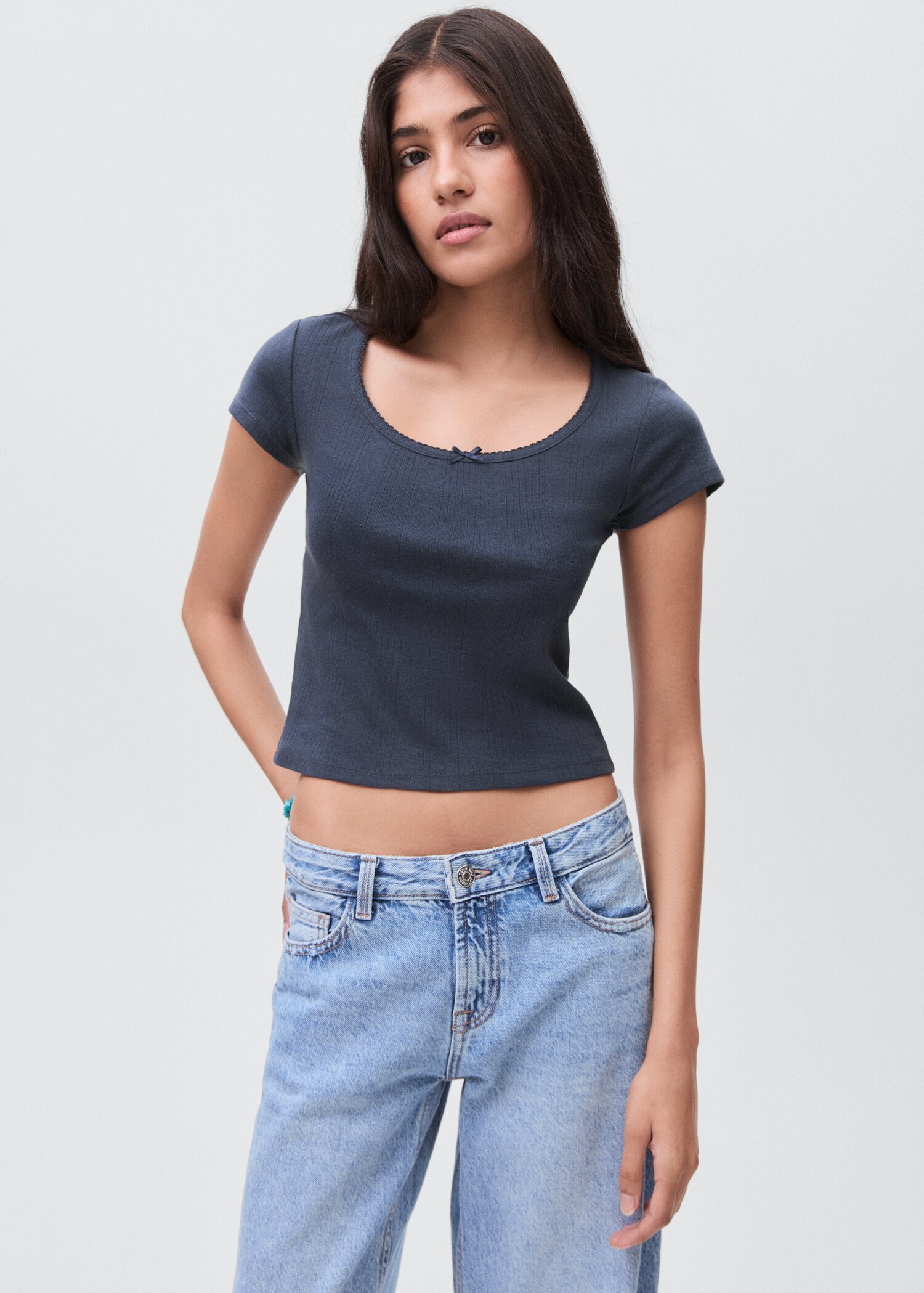 T-shirt with bow - Medium plane