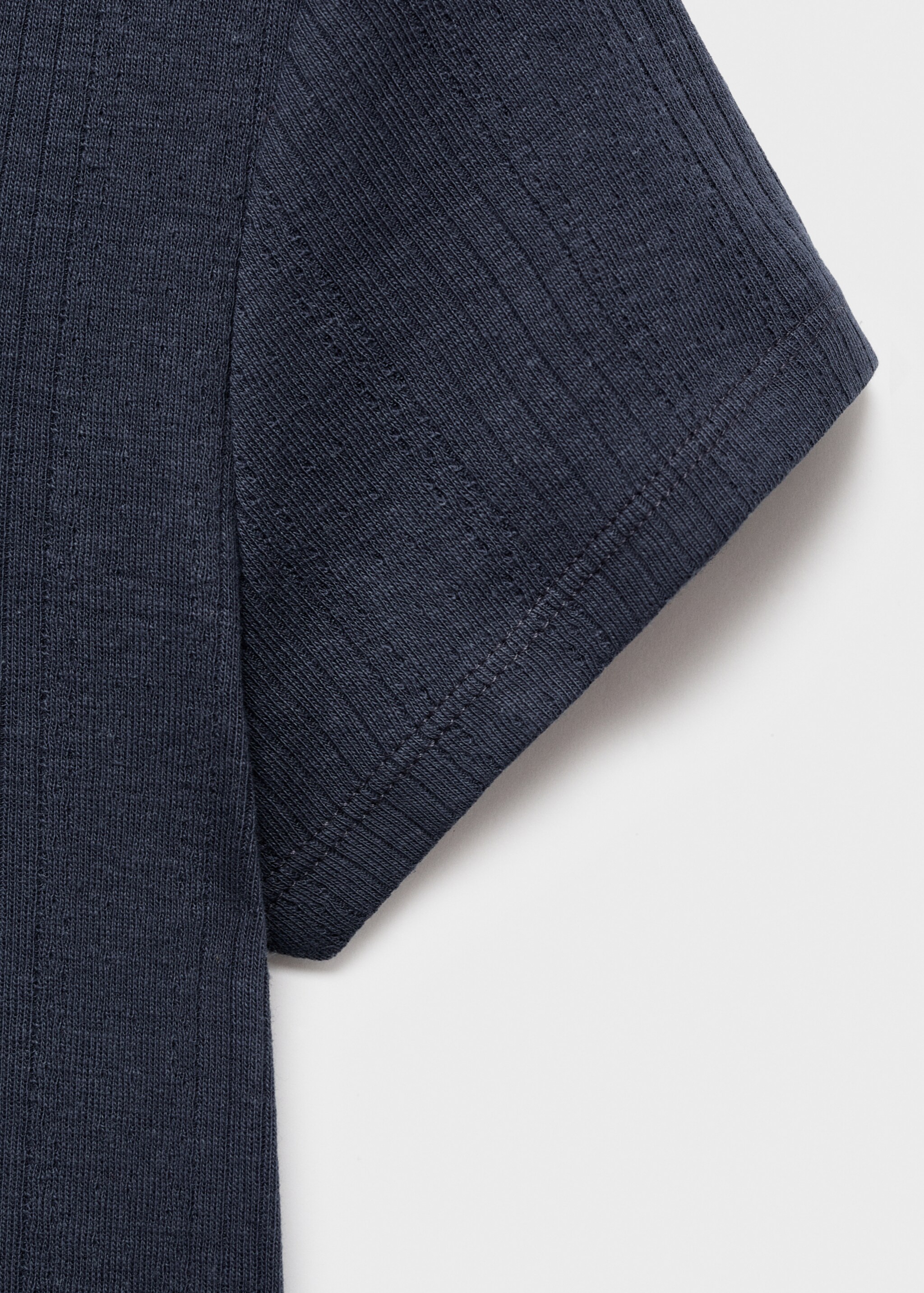 T-shirt with bow - Details of the article 0, Navy. Ref: 17055793-00.