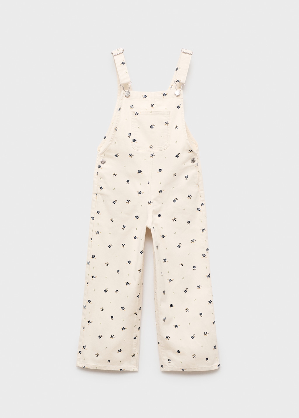 Floral print dungarees