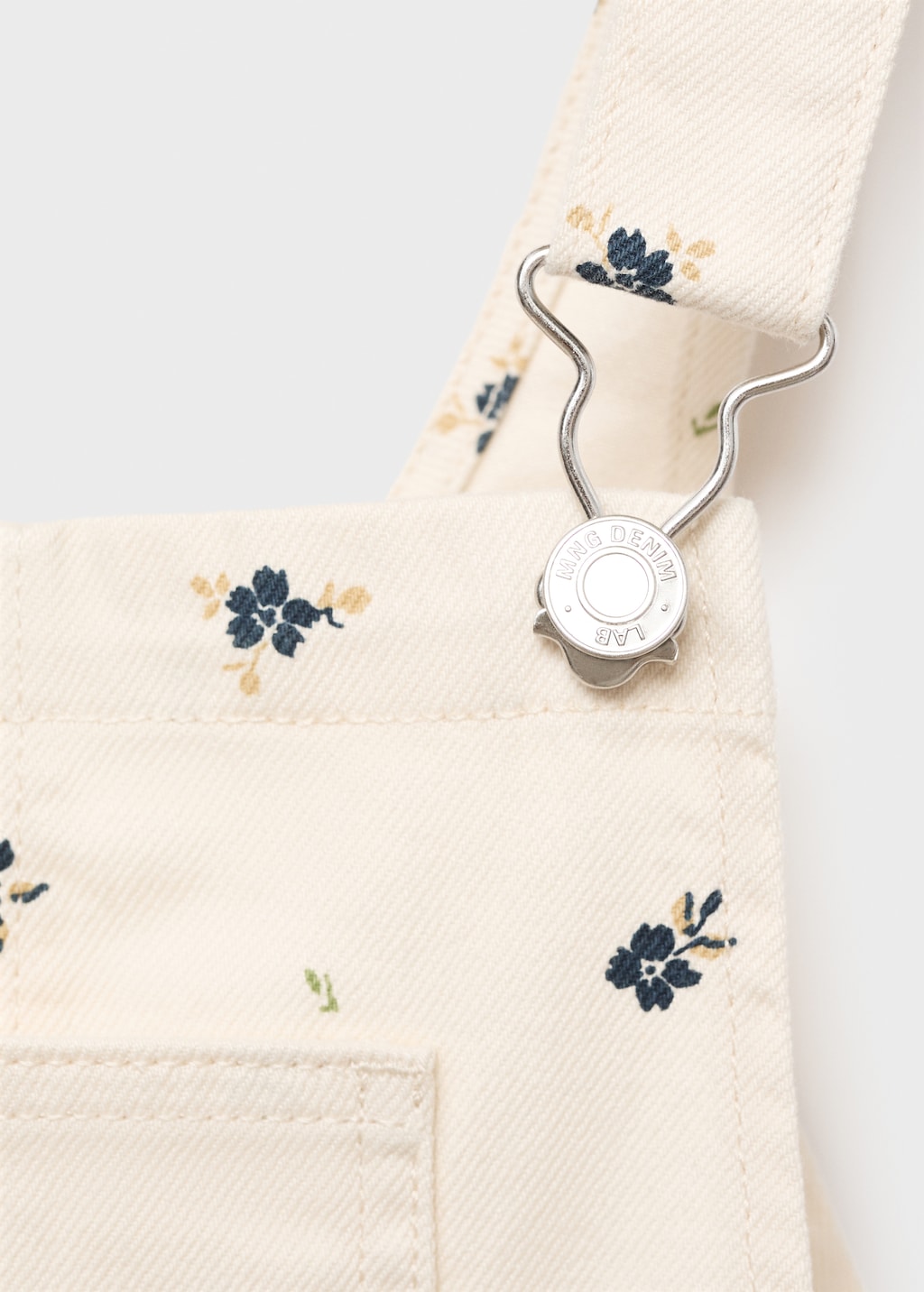 Floral print dungarees