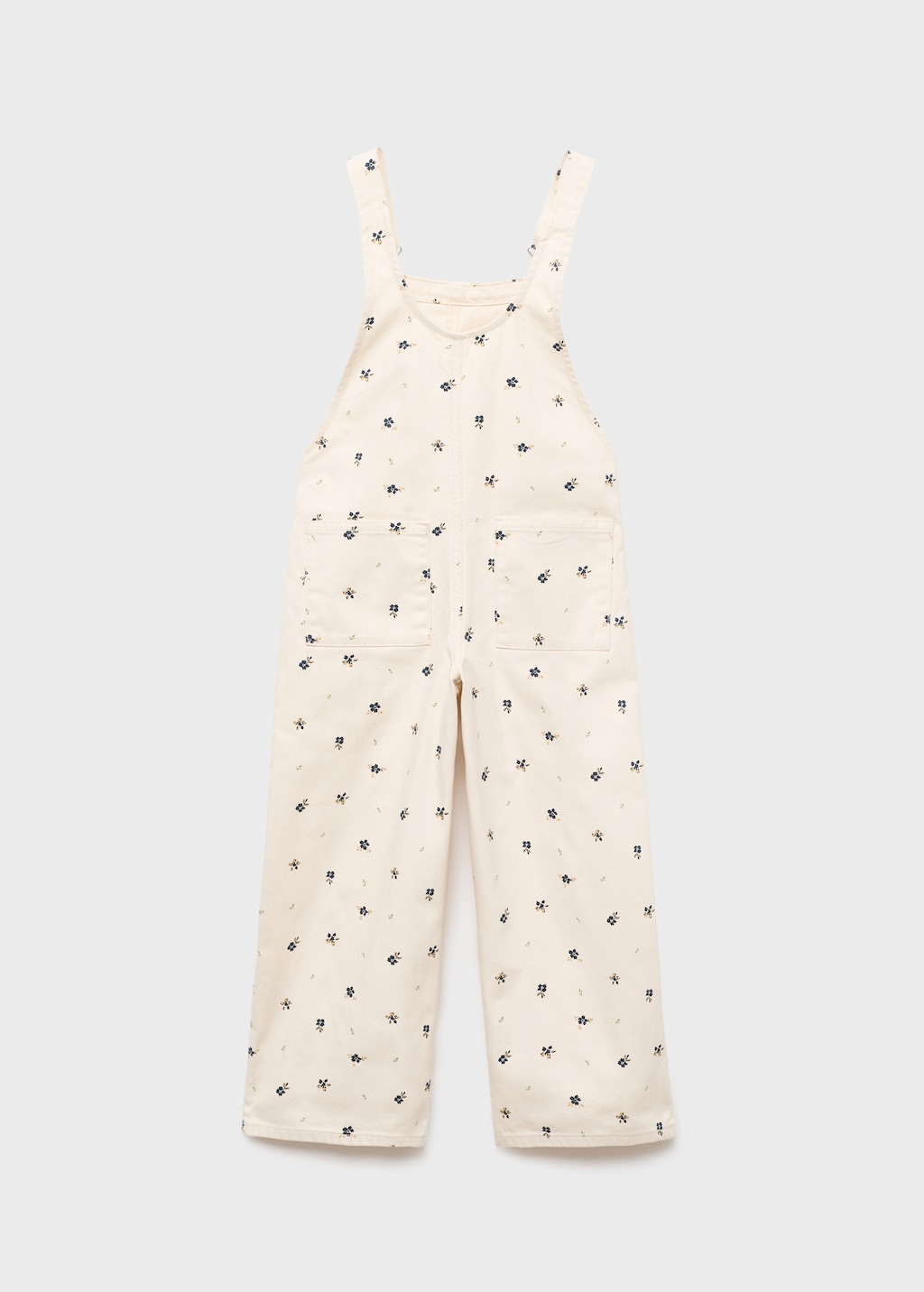 Floral print dungarees
