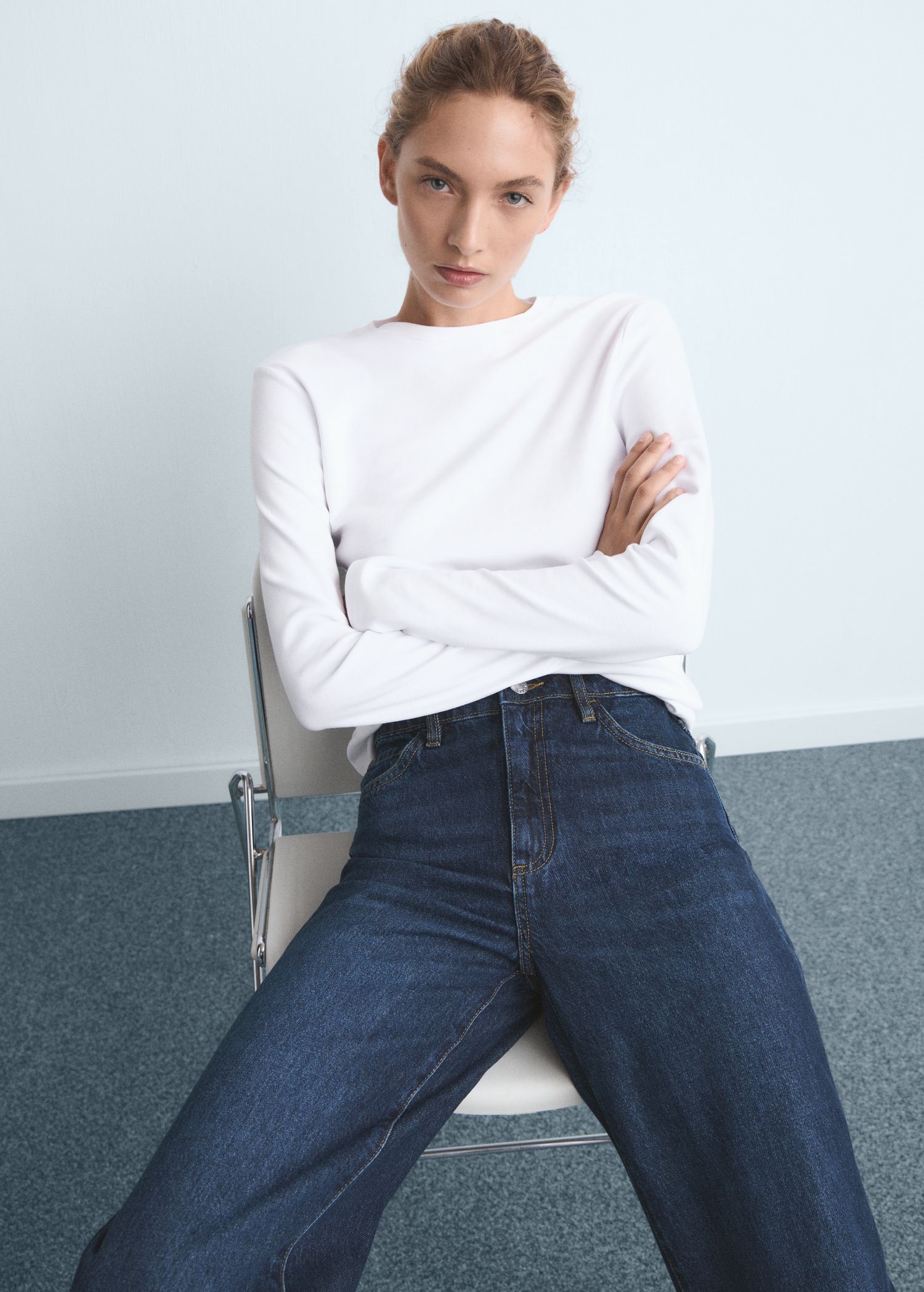 Danila wideleg high-rise jeans - Women | MANGO USA