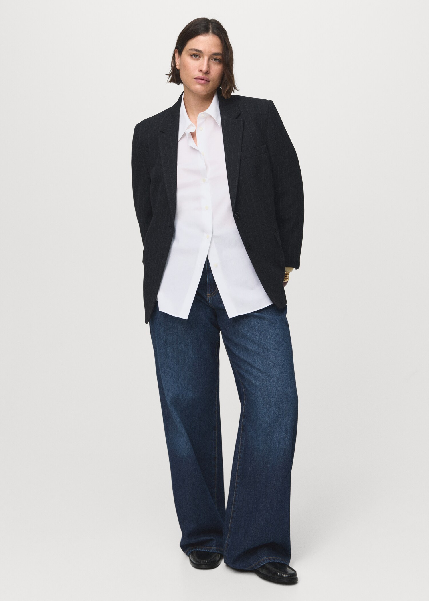 Wideleg-Jeans mit hoher Bundhöhe Danila - Detail des Artikels 3