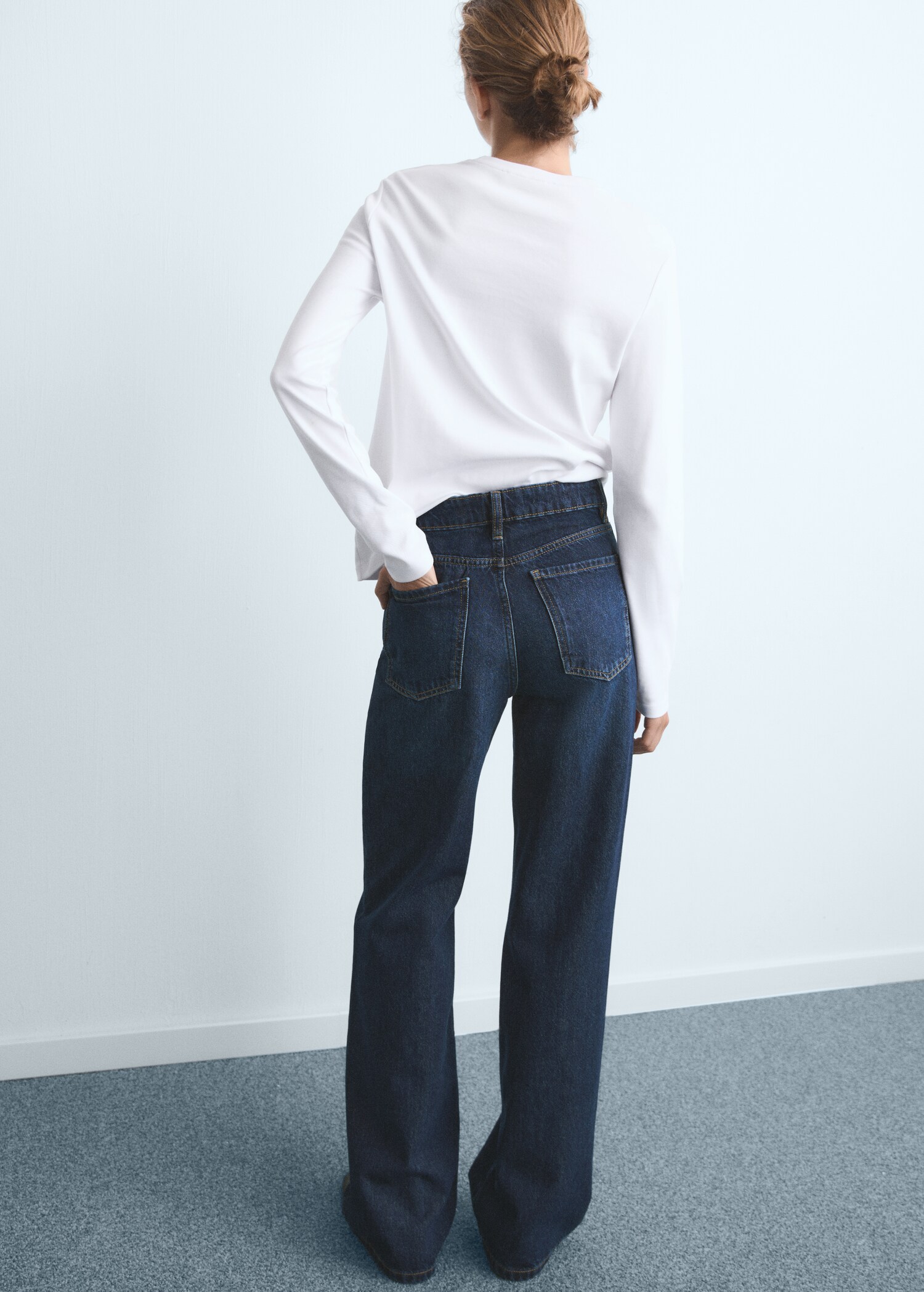 Danila wide leg high-rise jeans - Reverse of the article