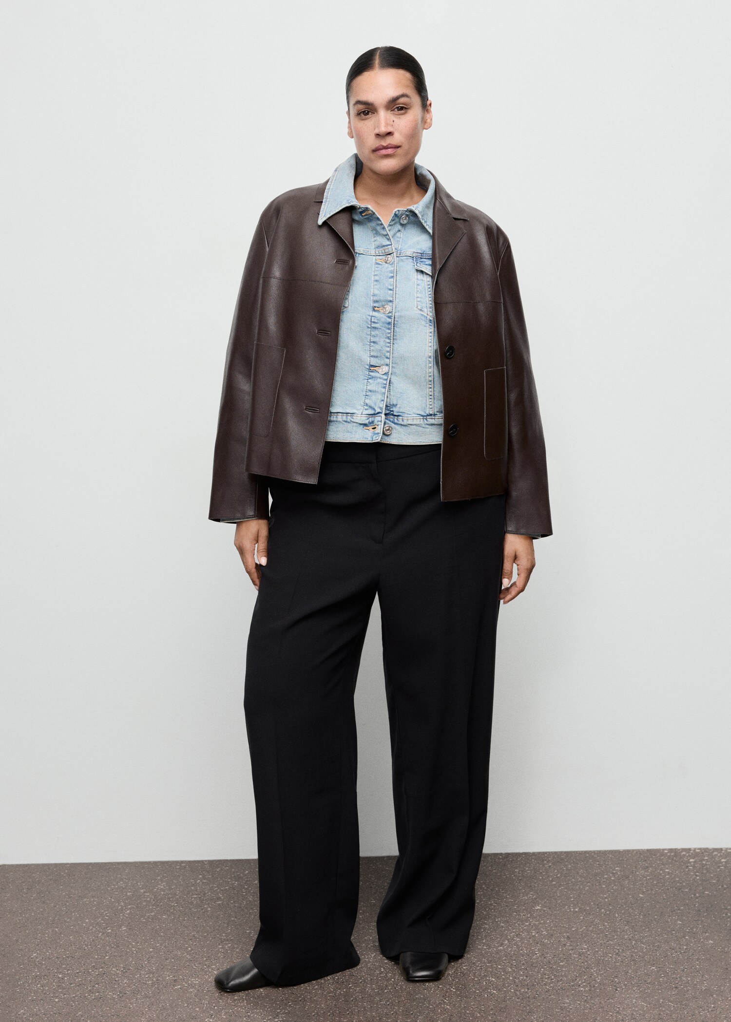 Veste simili-cuir poches - Détail de l'article 3