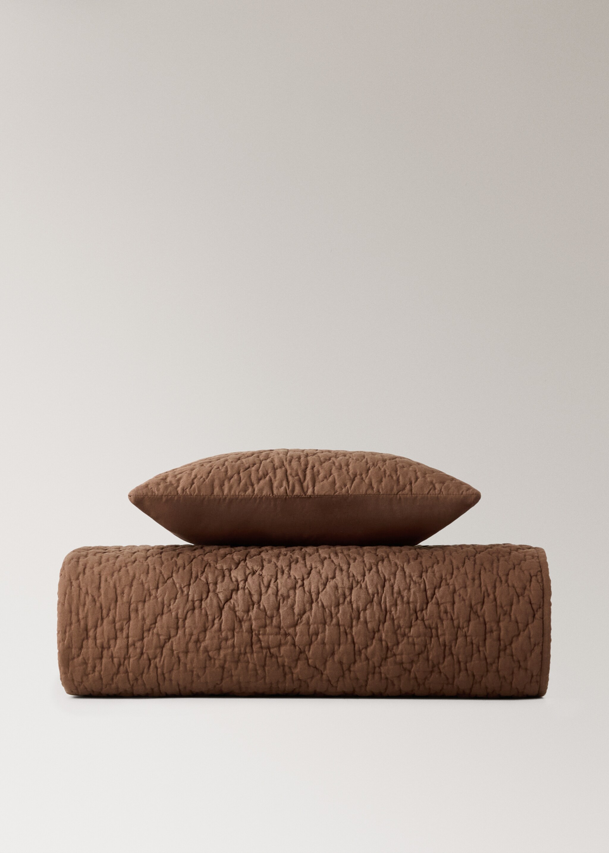 Quilt set penelope - Details of the article 4, Brown. Ref: 17055803-00.