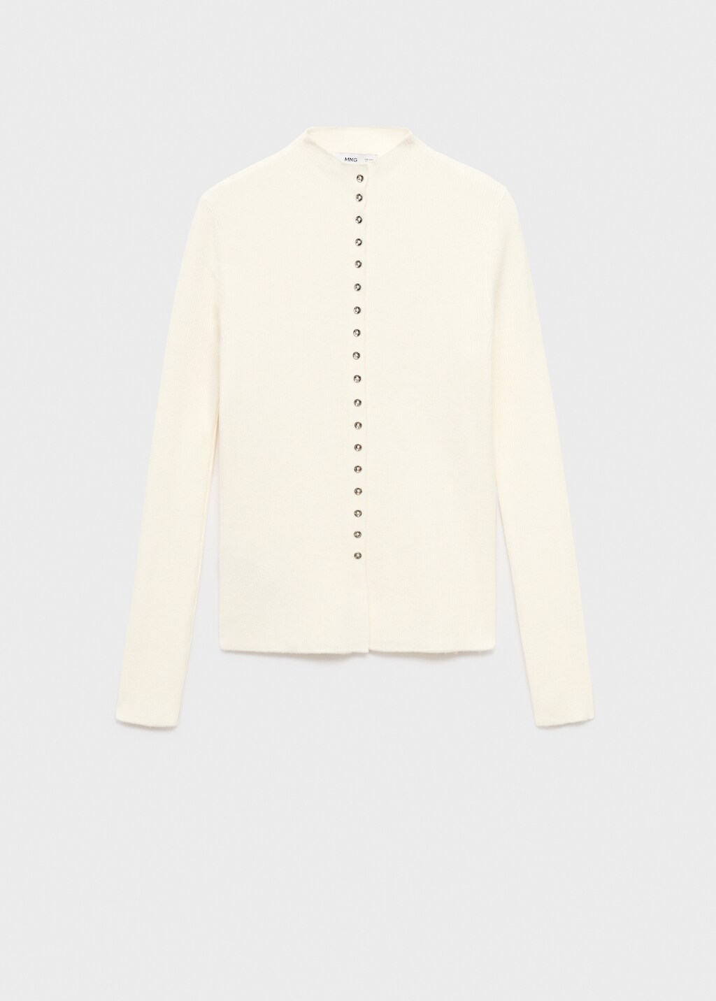 Mango Fine rib knit cardigan