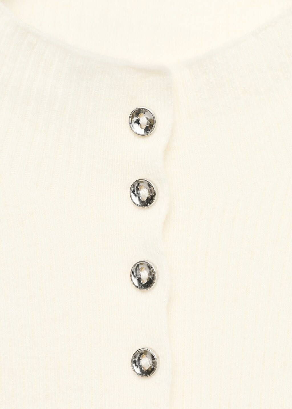 Mango Fine rib knit cardigan