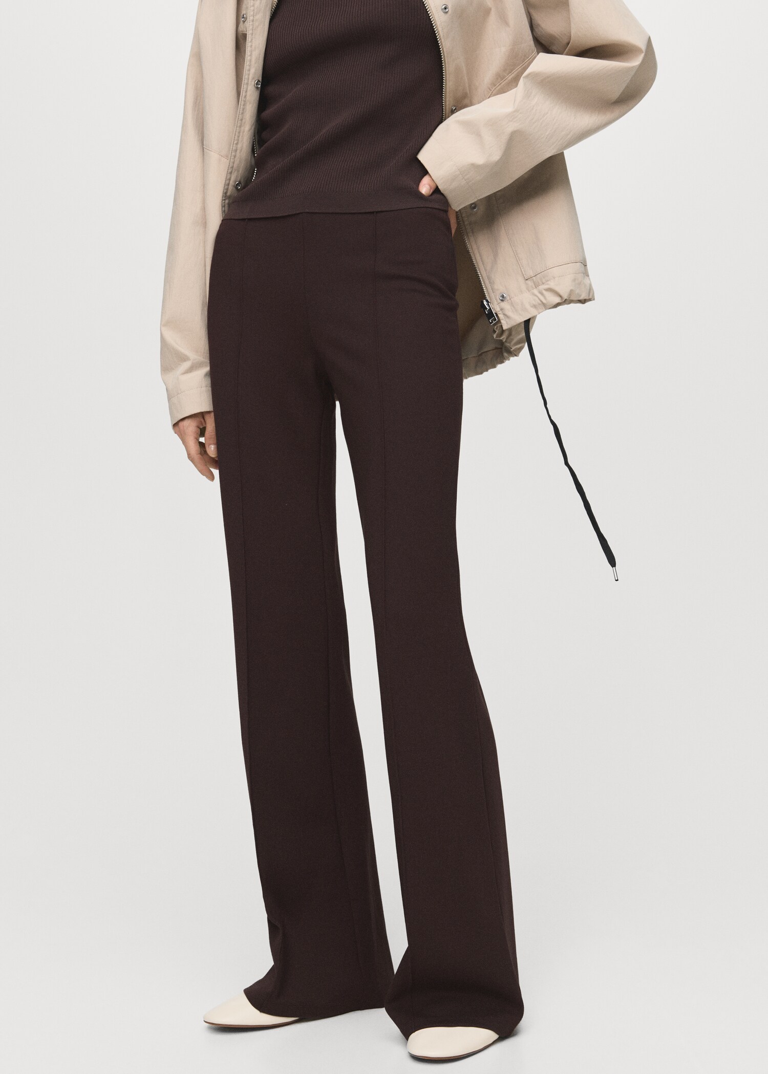 Leggings with seam detail - Medium plane