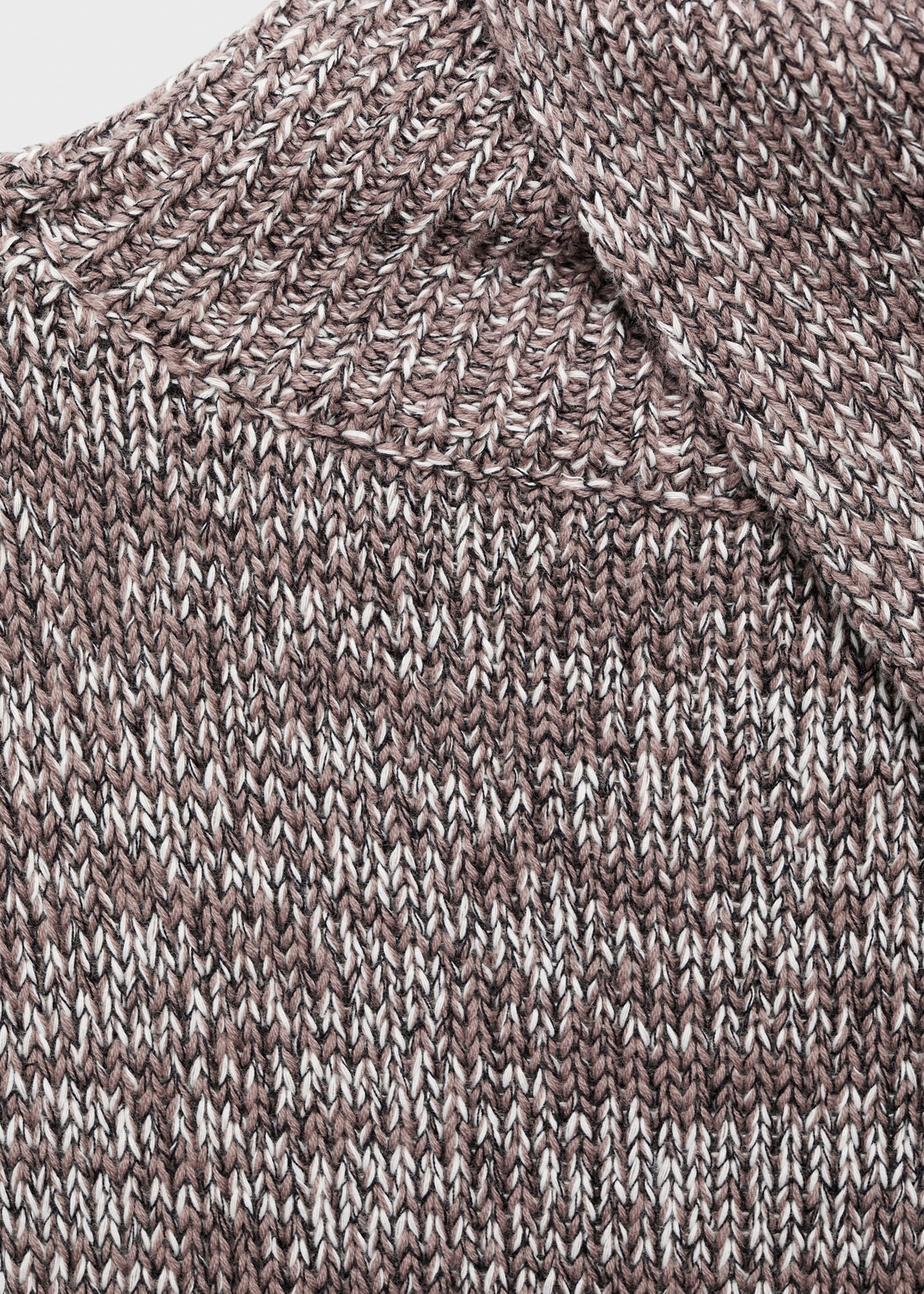 Chaleco jaspeado cuello envolvente - Detalle del artículo 0, Gris claro/pastel. Ref: 17055808-00.