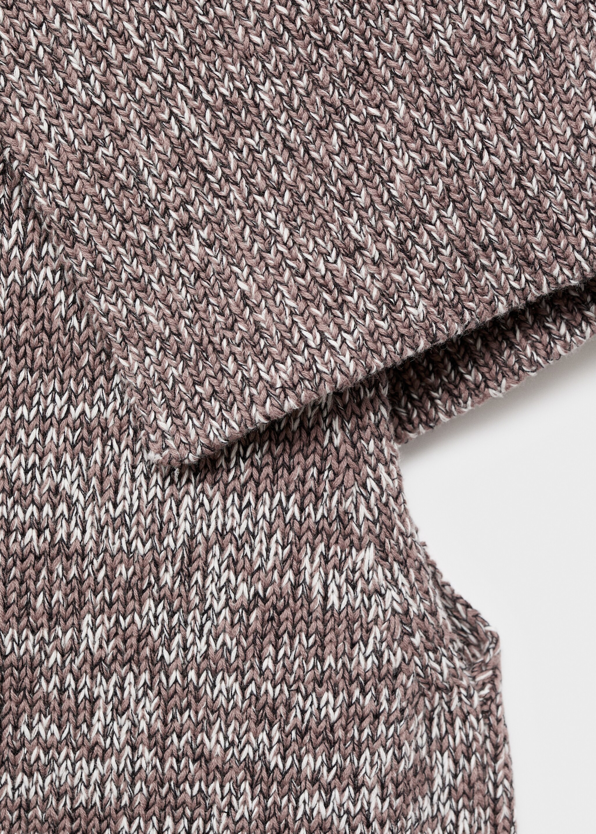 Chaleco jaspeado cuello envolvente - Detalle del artículo 8, Gris claro/pastel. Ref: 17055808-00.