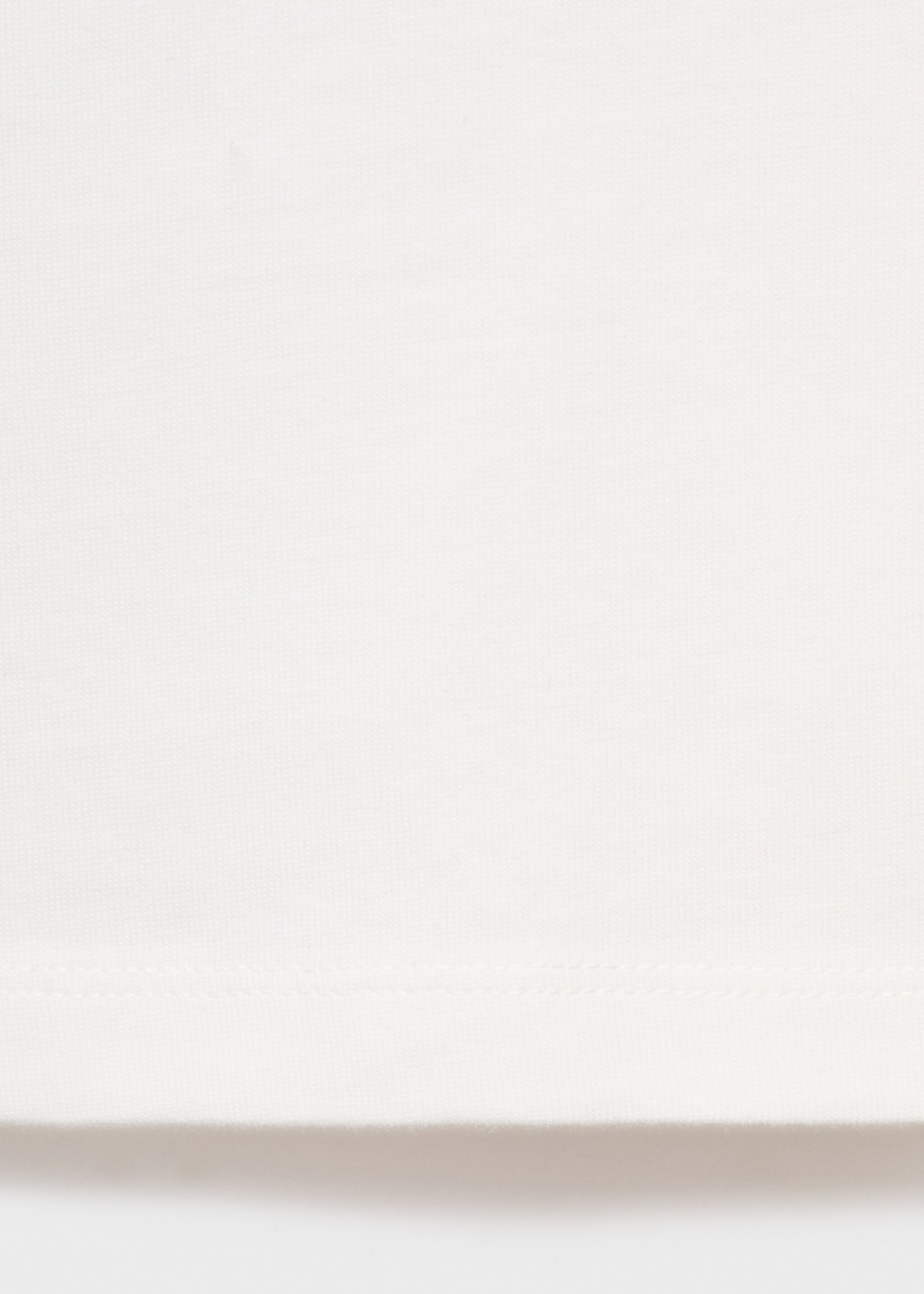 Printed cotton-blend t-shirt - Details of the article 0, Off White. Ref: 17055809-00.