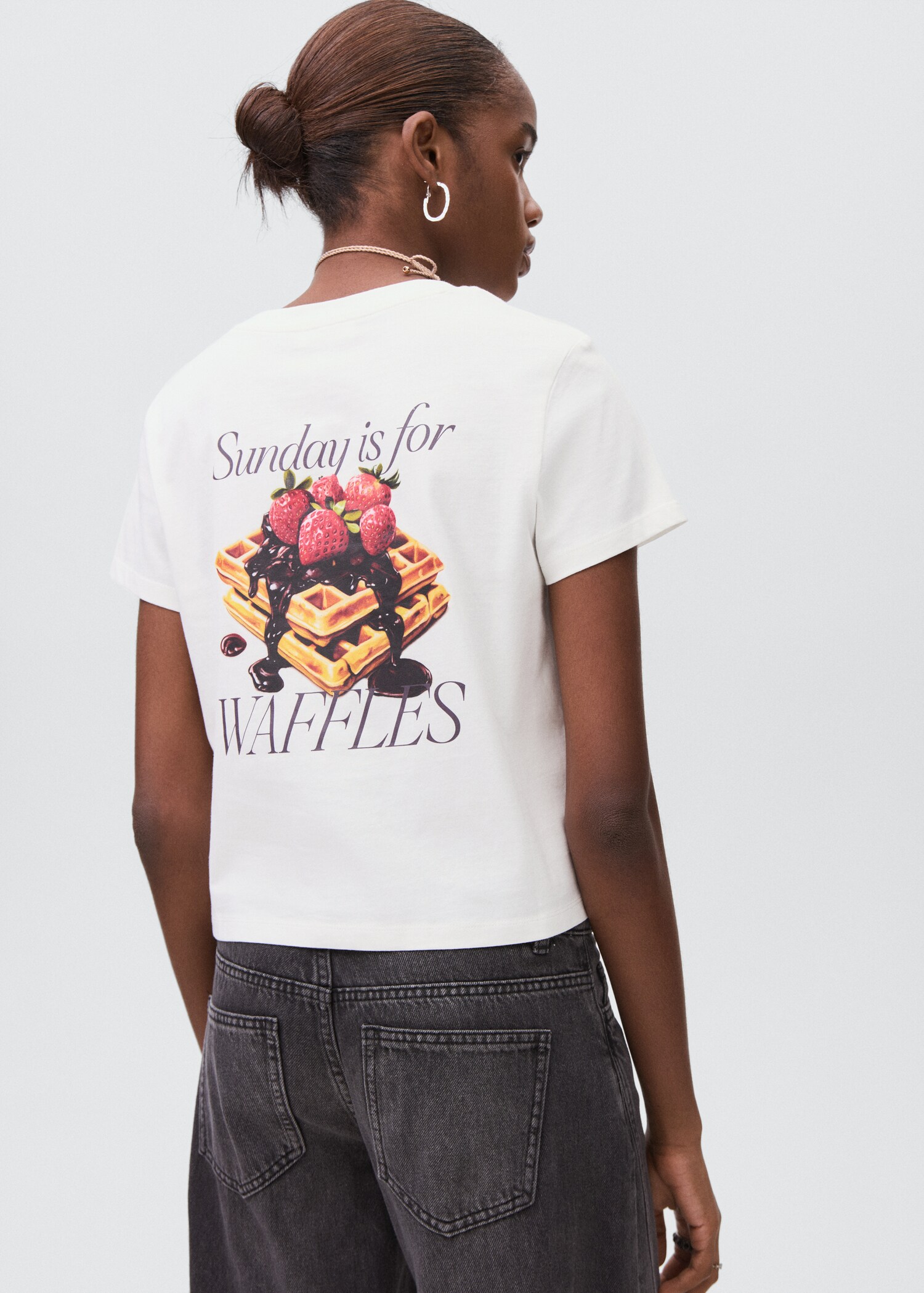 Camiseta algodón estampada - Reverso del artículo