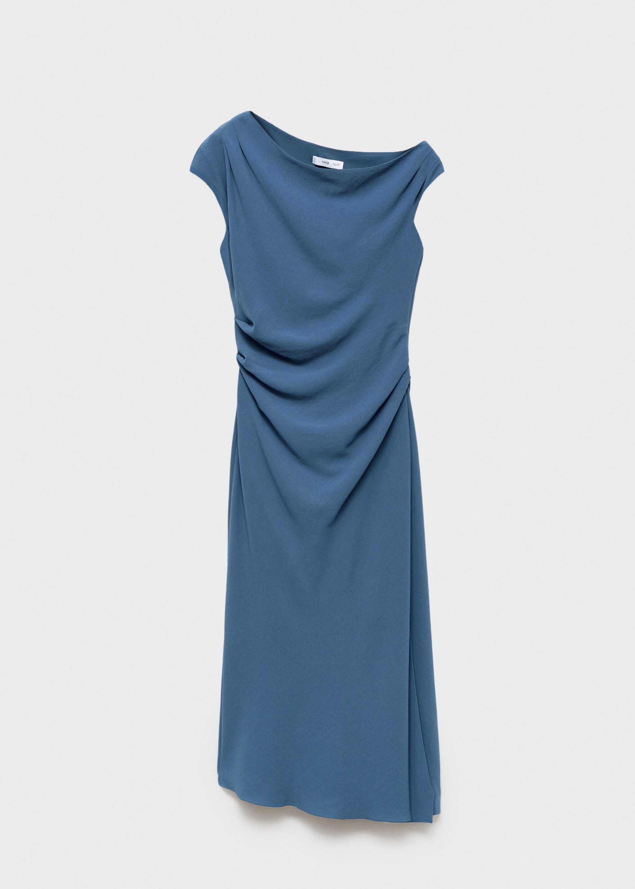 Robe midi asymétrique - Article sans modèle, Bleu. Ref: 17055811-00.