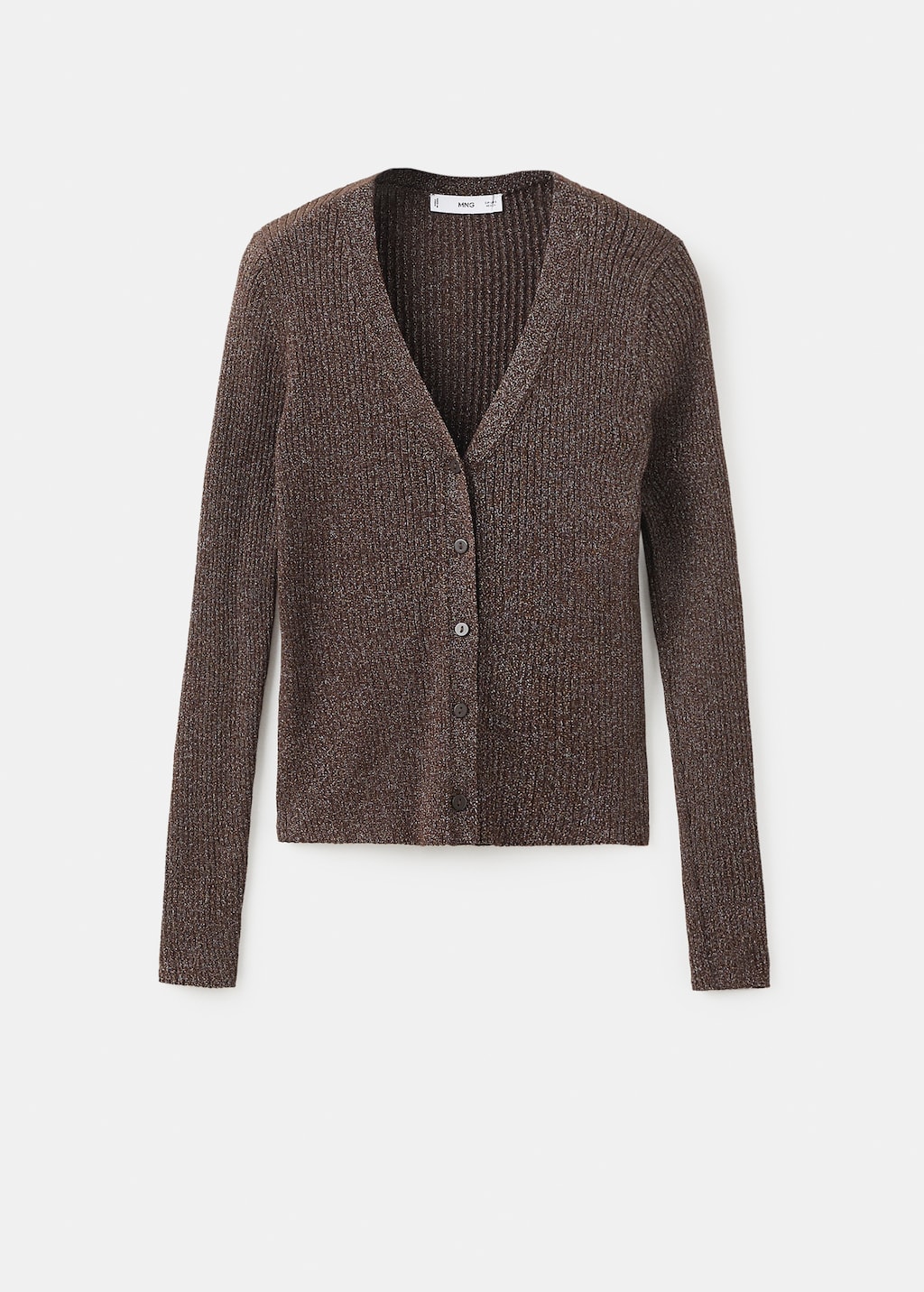 Ribbed knitted cardigan