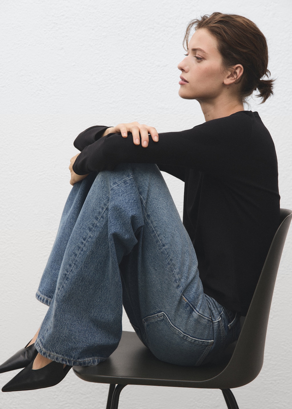 Long sleeve cotton t-shirt