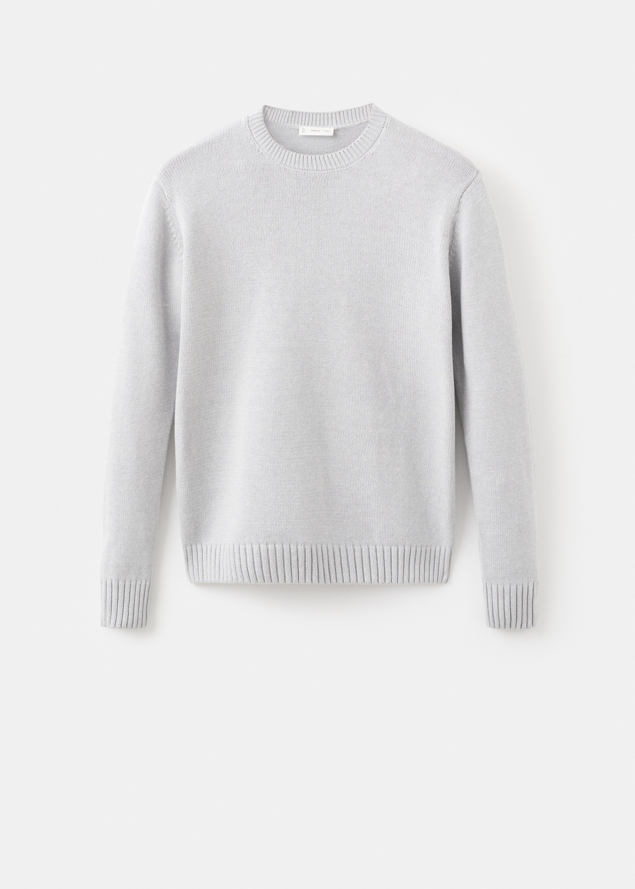 Essential cotton-blend sweater - Article without model, Grey. Ref: 17055818-00.