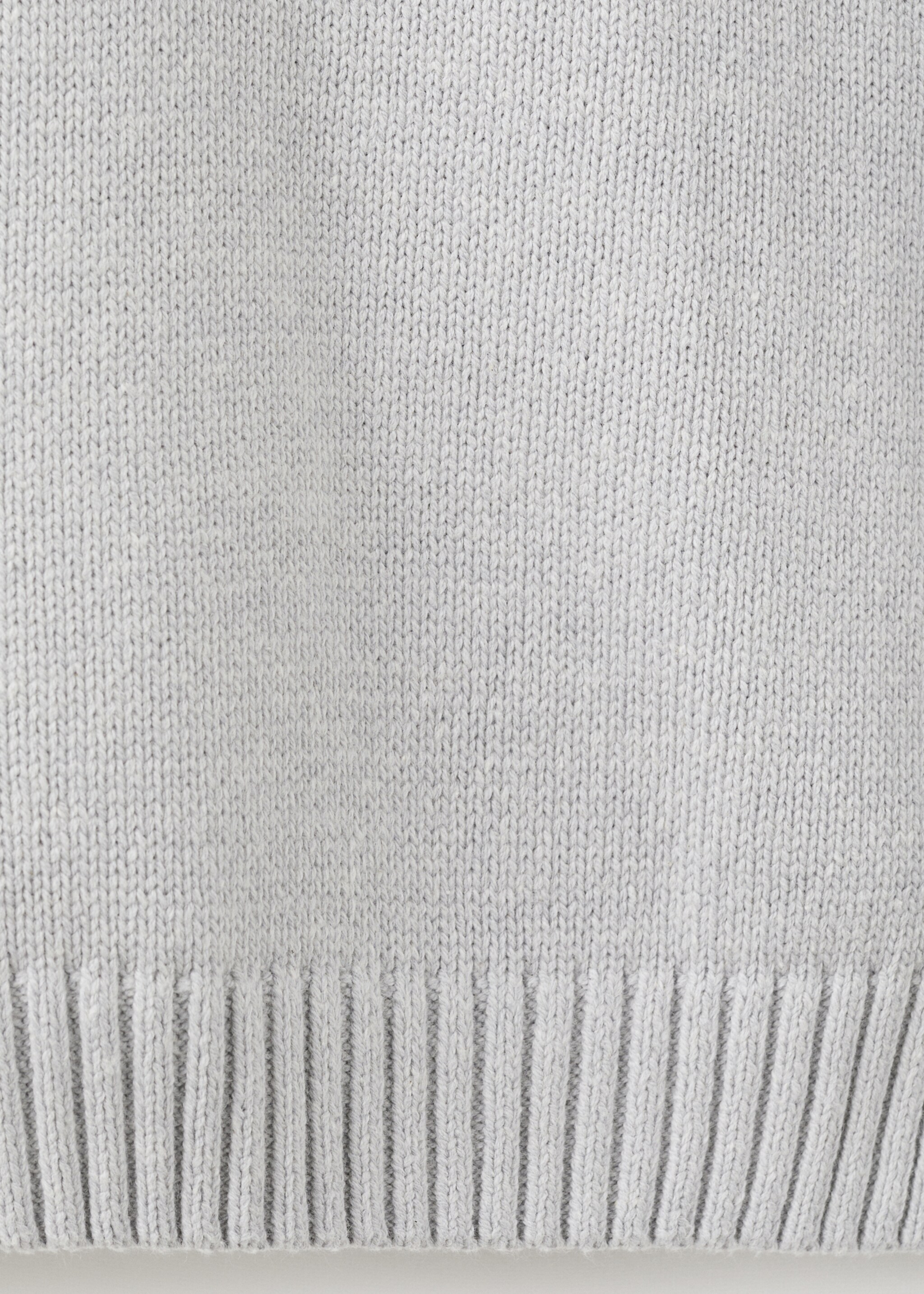 Essential cotton-blend sweater - Details of the article 0, Grey. Ref: 17055818-00.