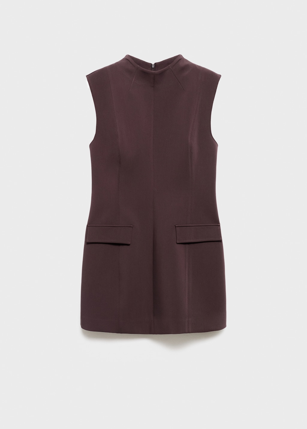 Dress with flap pocket