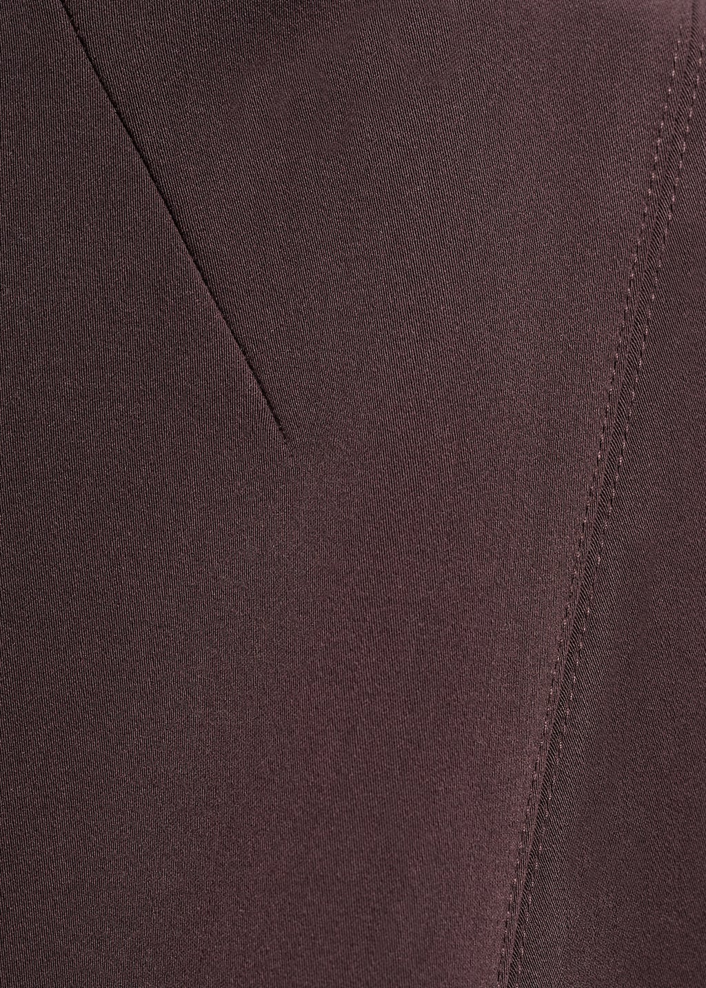 Dress with flap pocket