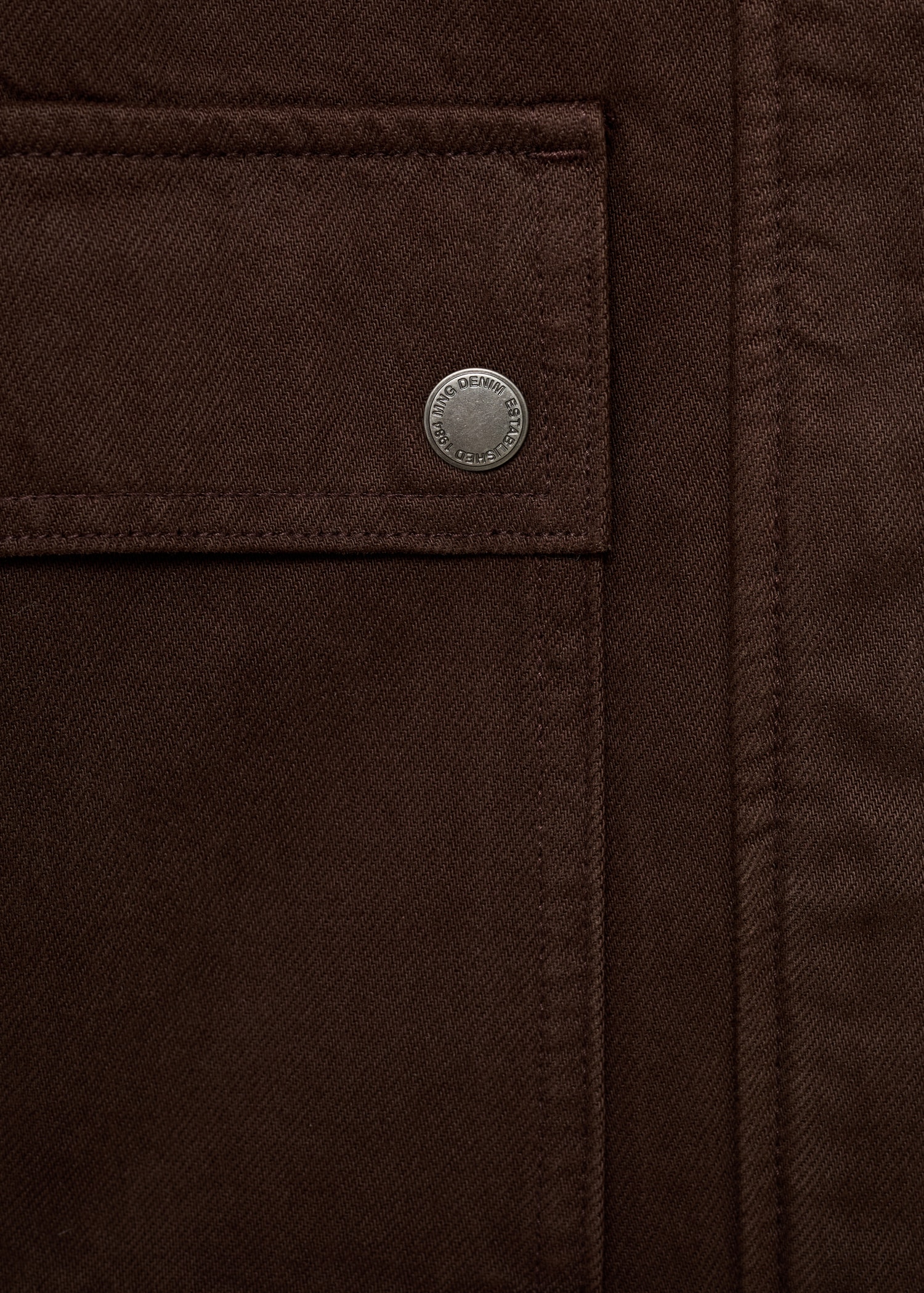 Parka en jean col en cuir synthétique - Détail de l'article 8