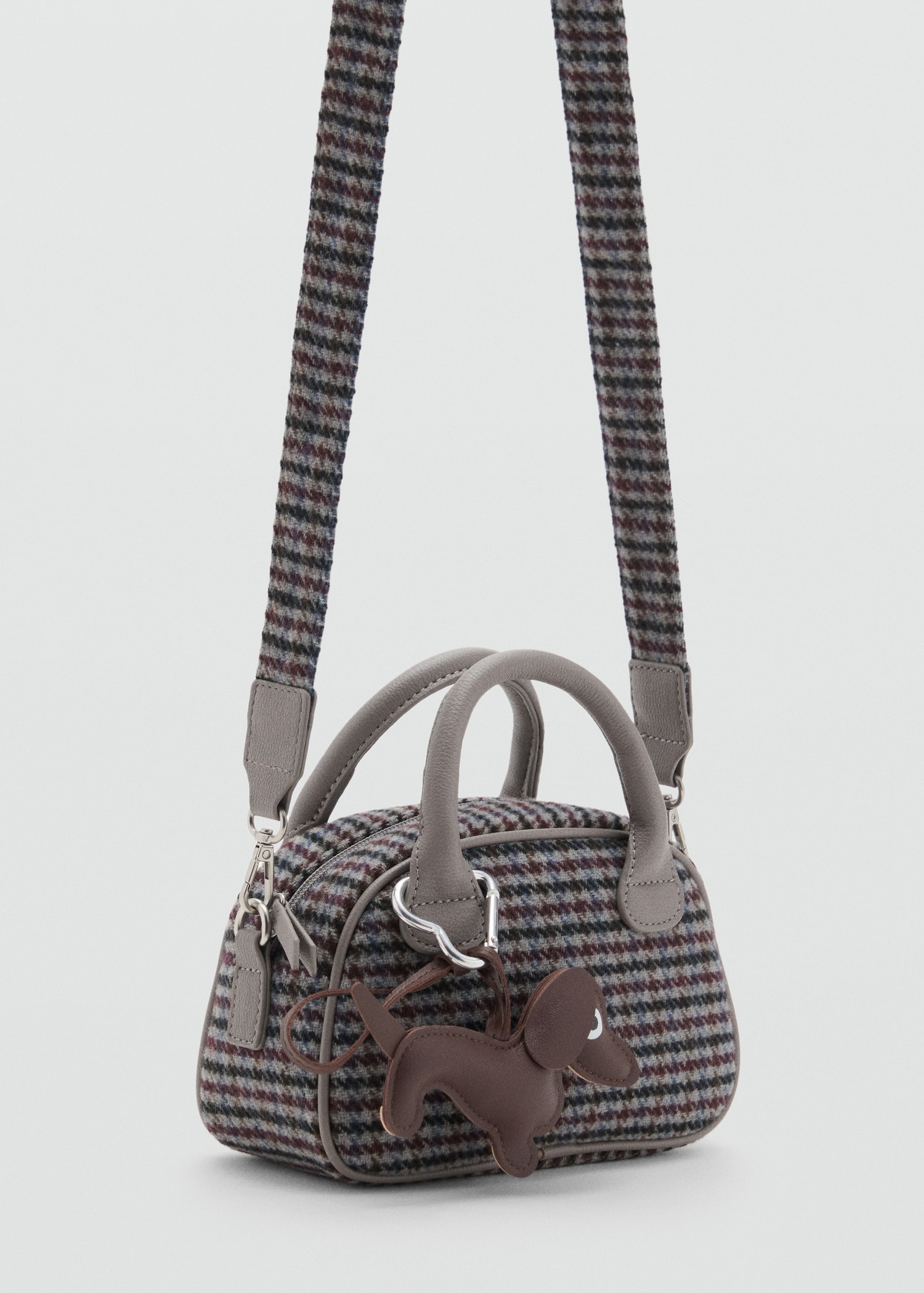 Tasche mit Vichy-Karomuster - Mittlere Ansicht