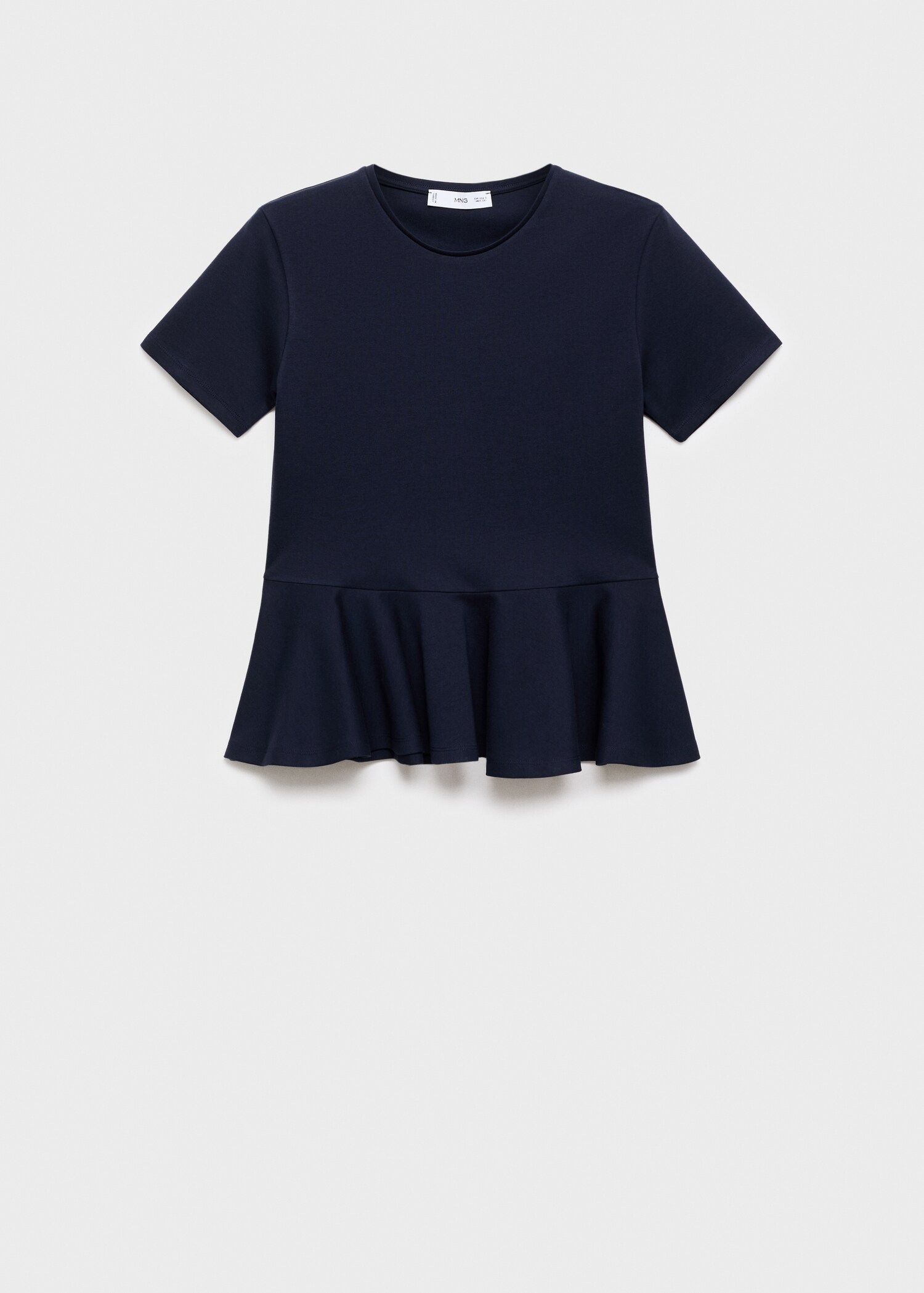 T-shirt péplum manches courtes - Article sans modèle