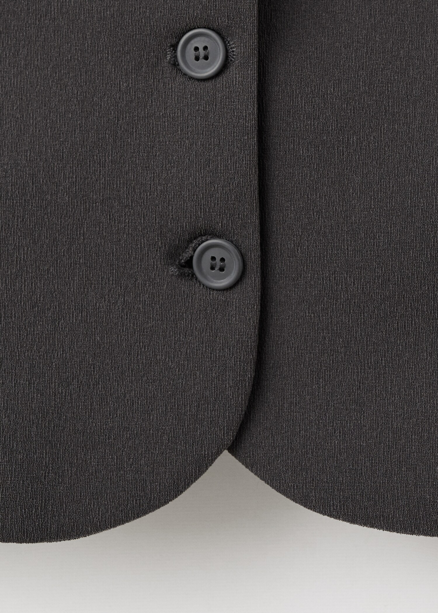 Crop fitted suit blazer - Details of the article 8