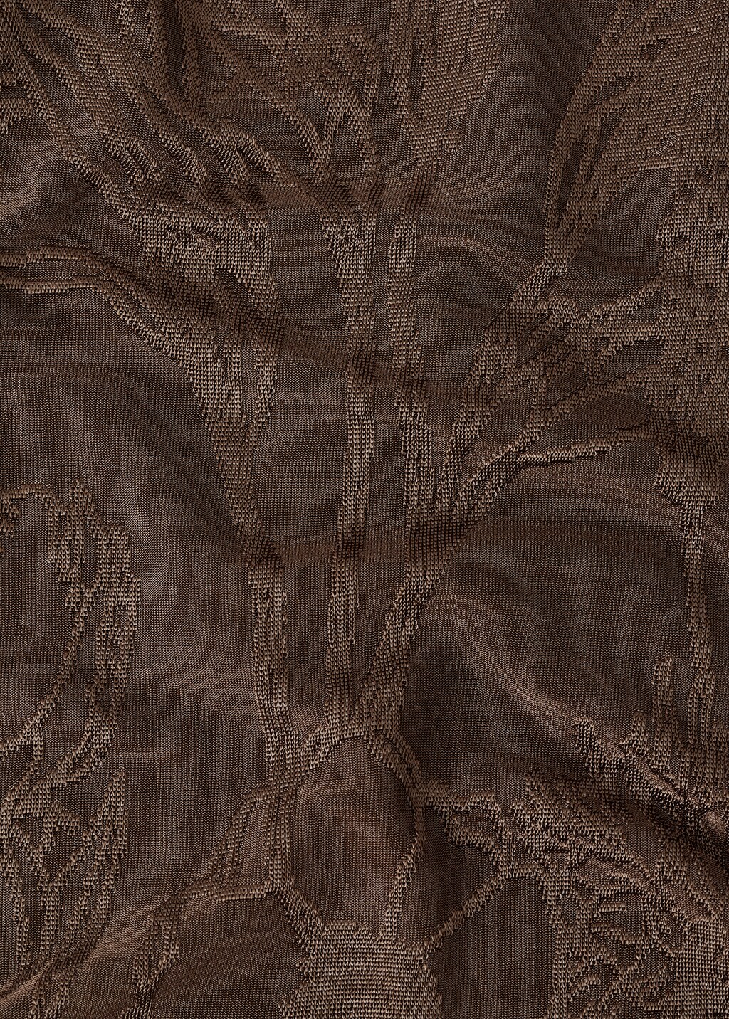 Jacquard floral-print straight pants