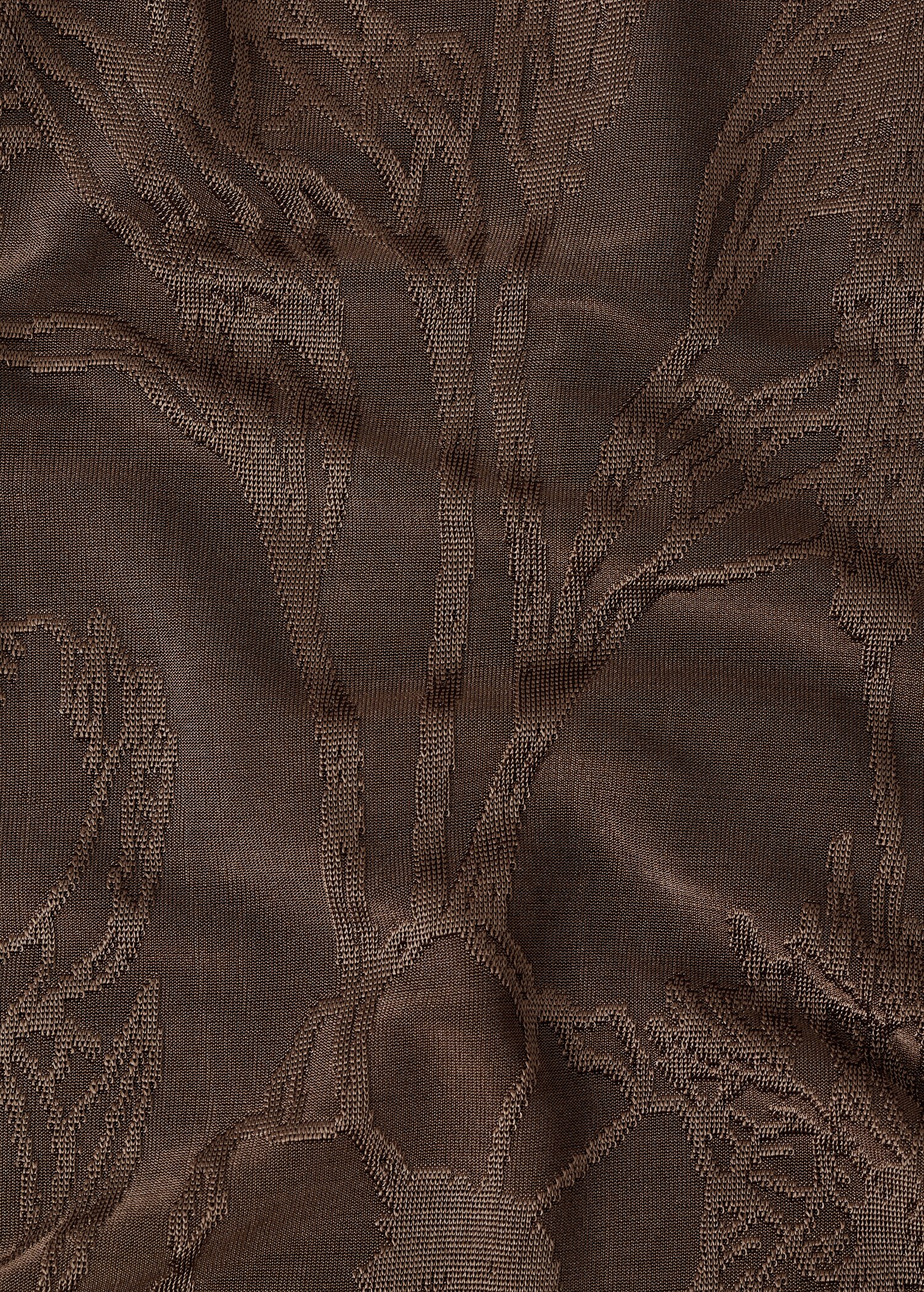 Jacquard floral-print straight trousers - Details of the article 0