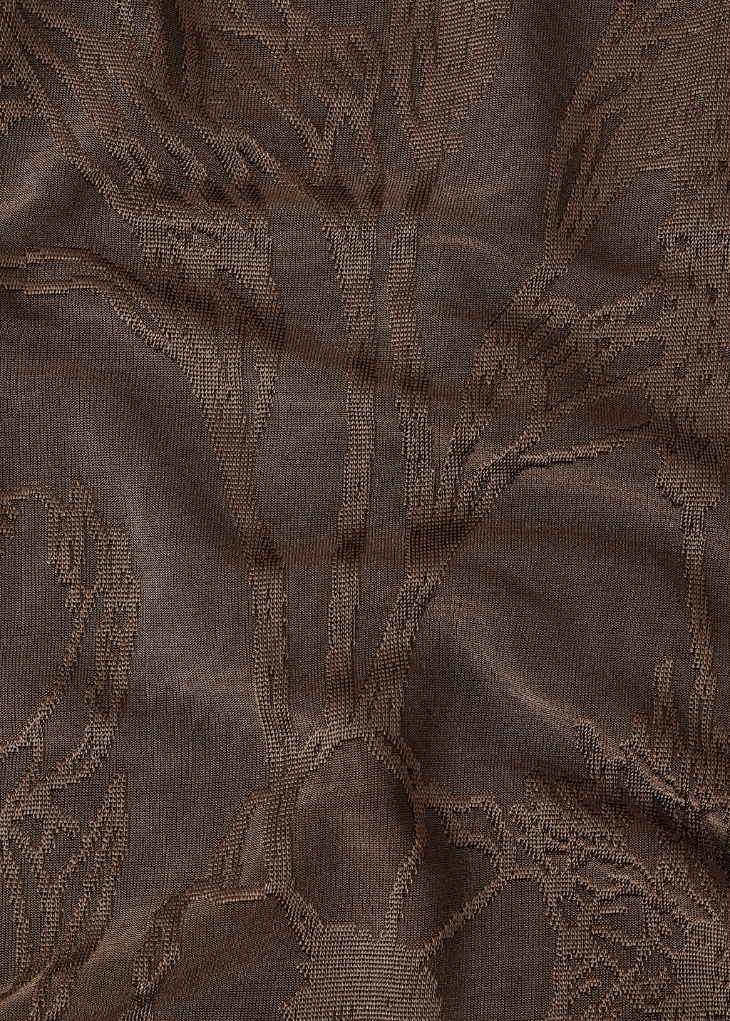 Jacquard floral-print straight pants